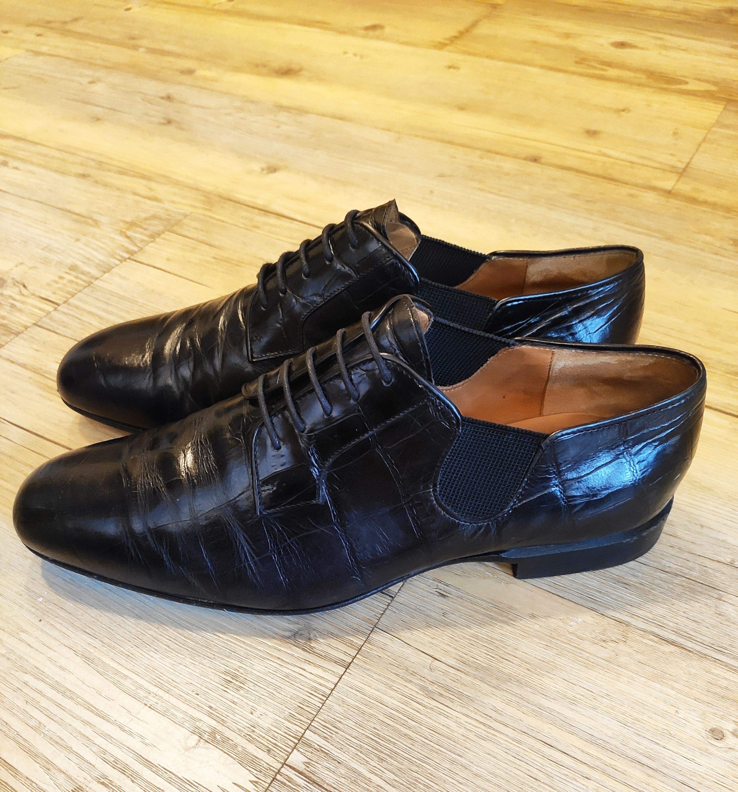 Dries Van Noten GRAIL! FW09 Croco pattern shoes Size US 8 / EU 41 - 5 Thumbnail