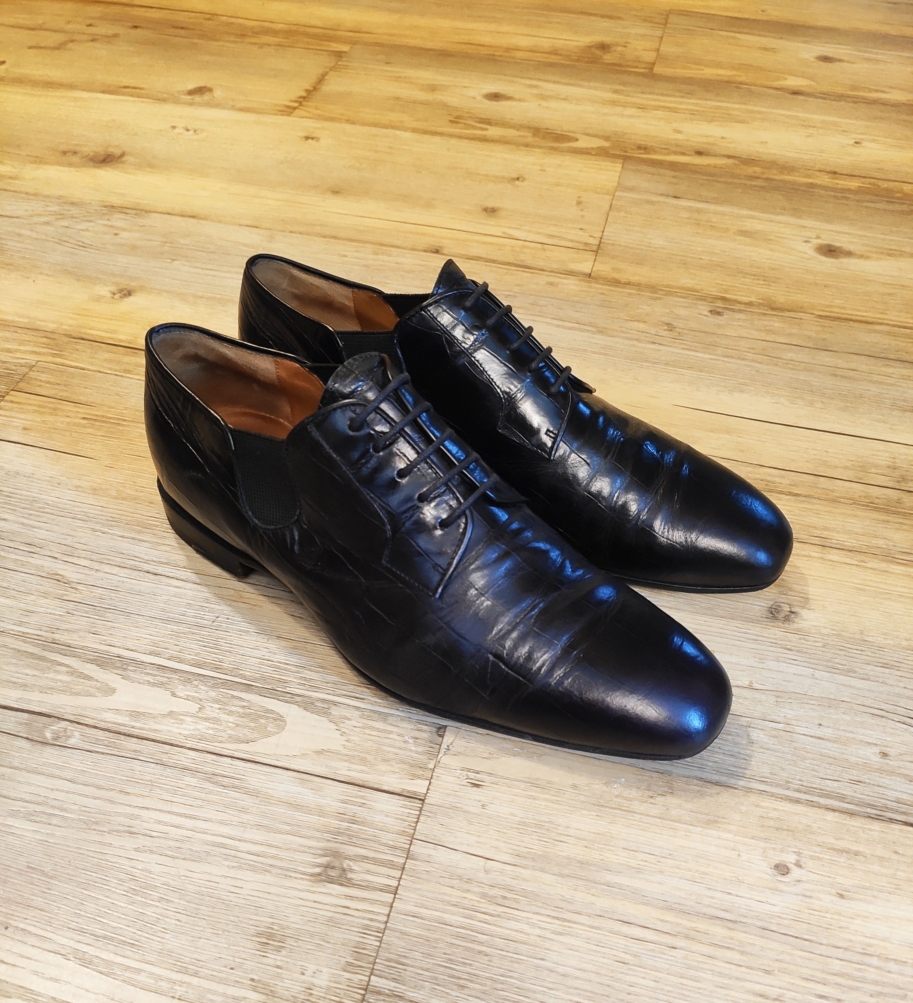 Dries Van Noten GRAIL! FW09 Croco pattern shoes Size US 8 / EU 41 - 3 Thumbnail