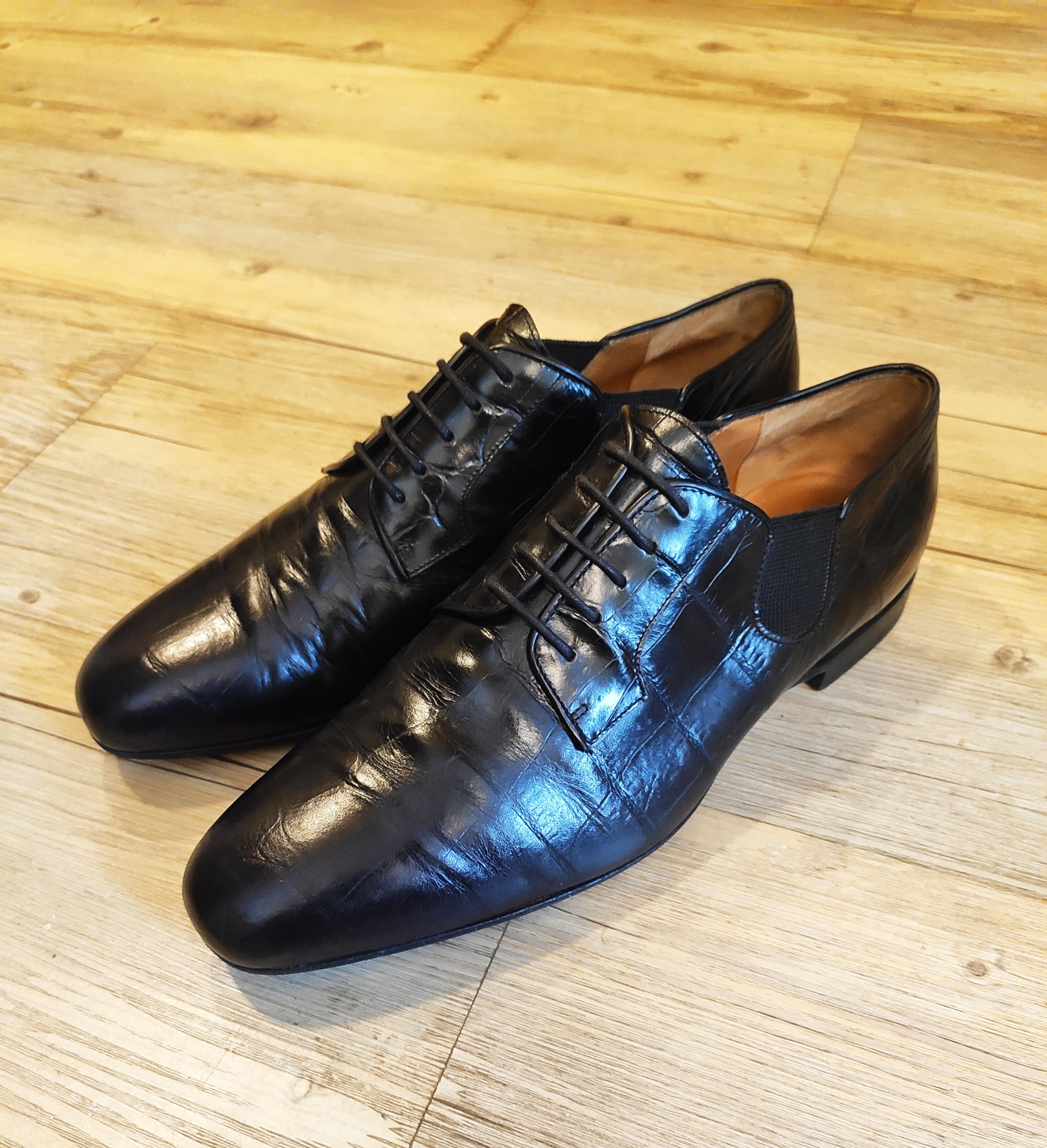 Dries Van Noten GRAIL! FW09 Croco pattern shoes Size US 8 / EU 41 - 4 Thumbnail