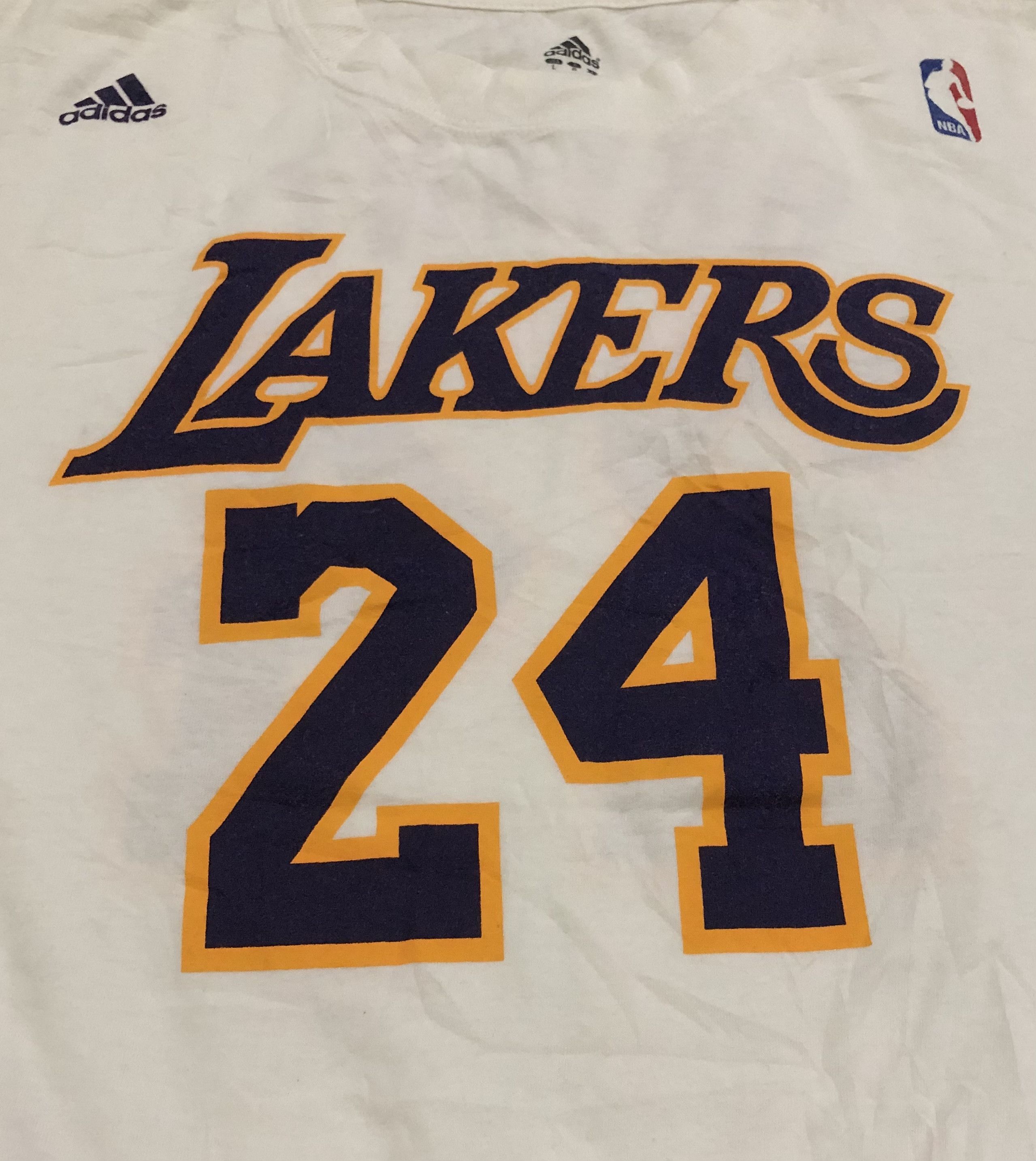 Adidas Rare Adidas NBA Lakers Kobe Bryant Tshirt Size US L / EU 52-54 / 3 - 3 Thumbnail