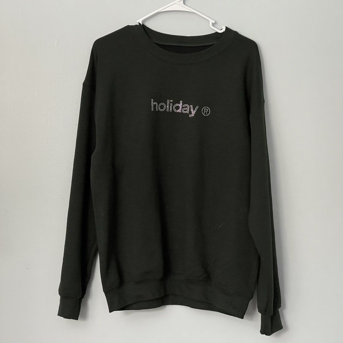 Rhinestone crewneck
