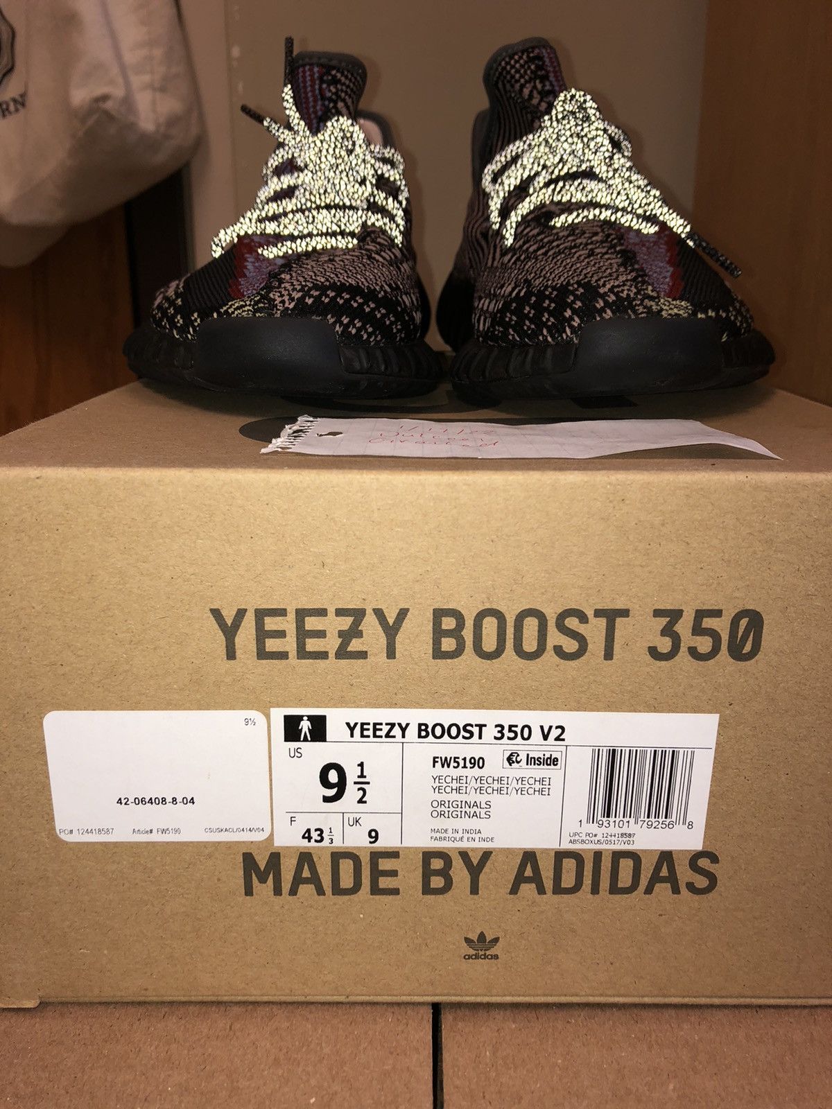 Adidas × Kanye West Yeezy Boost 350 V2 Yecheil Size US 9.5 / EU 42-43 - 17 Thumbnail