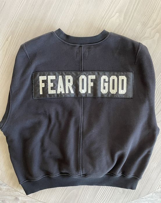 Fear of god hotsell heavy terry crewneck sweatshirt