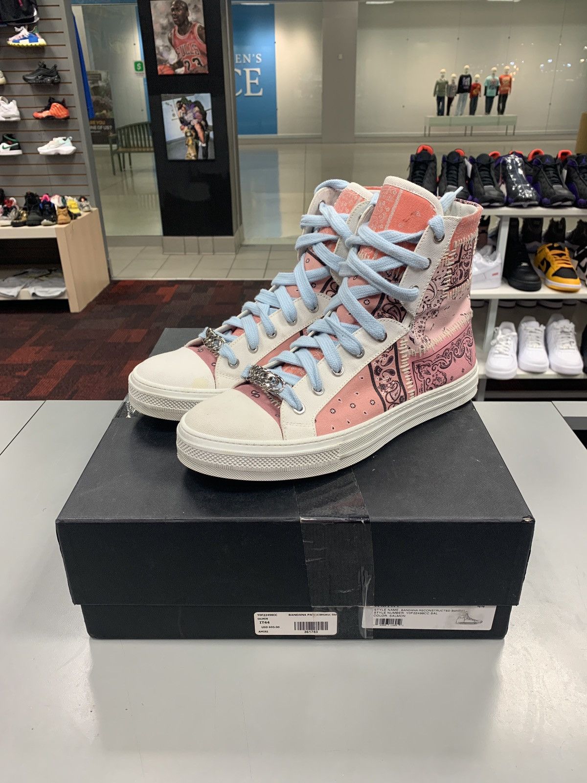 スニーカー BANDANA SUNSET SKATE SNEAKERS Amiri Amiri Bandana Reconstructed Sunset High Top Sneakers