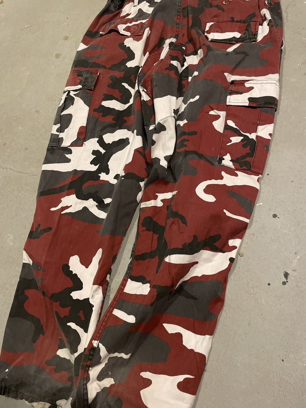 Military Vintage Military Issued red camo double knee cargo pants XL Size US 34 / EU 50 - 5 Thumbnail