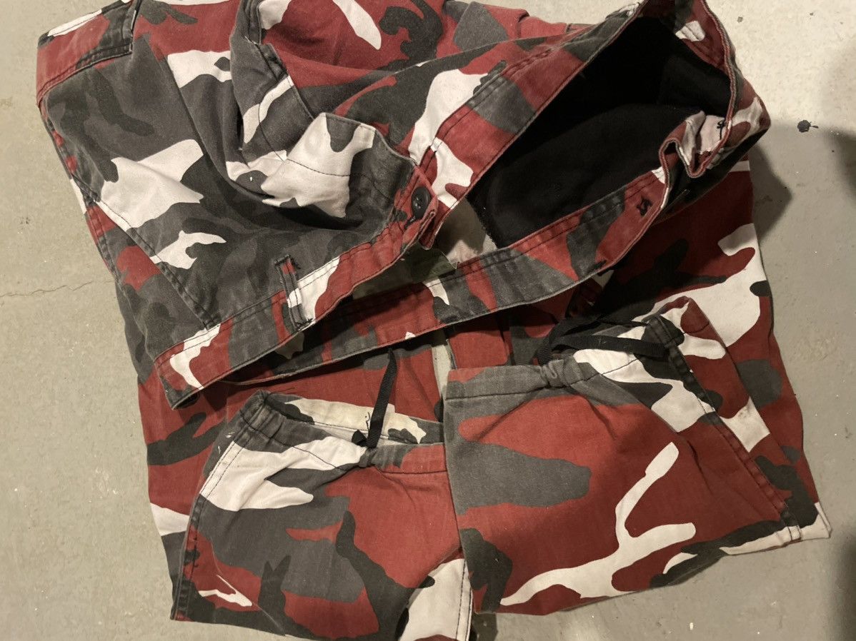 Military Vintage Military Issued red camo double knee cargo pants XL Size US 34 / EU 50 - 4 Thumbnail