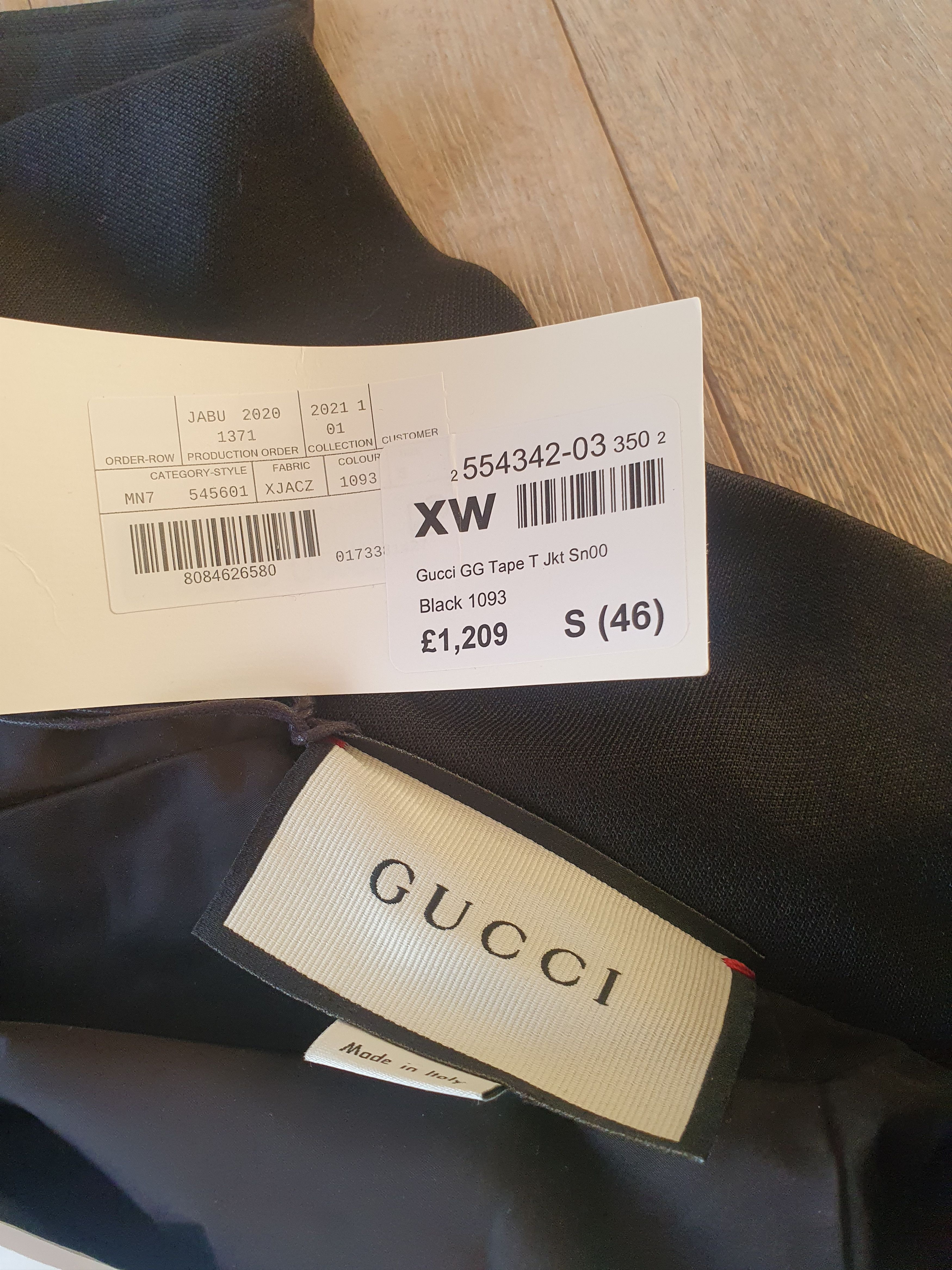 Gucci Gucci men's jersey jacket Size US S / EU 44-46 / 1 - 10 Thumbnail