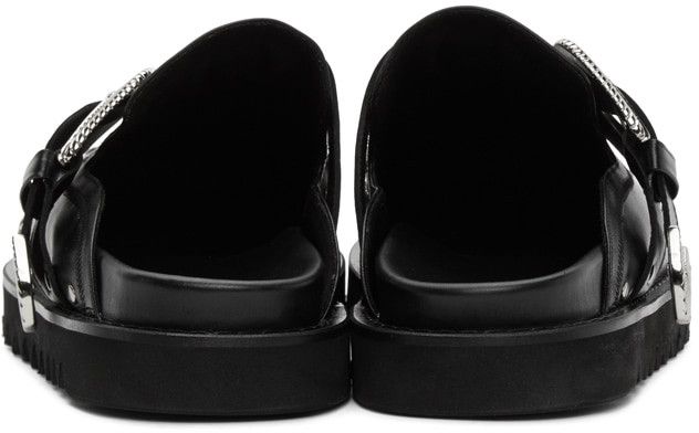 Toga Toga Virilis Black Leather Studded Clogs | Grailed