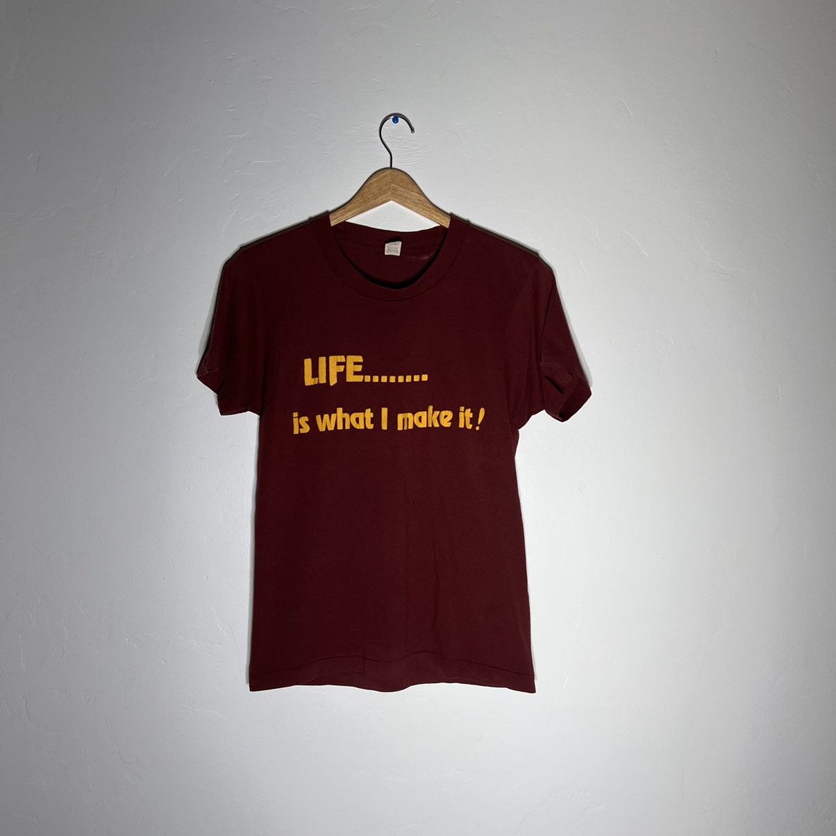 Vintage 80’s “Life is What I Make it” Tee Size US S / EU 44-46 / 1 - 1 Preview