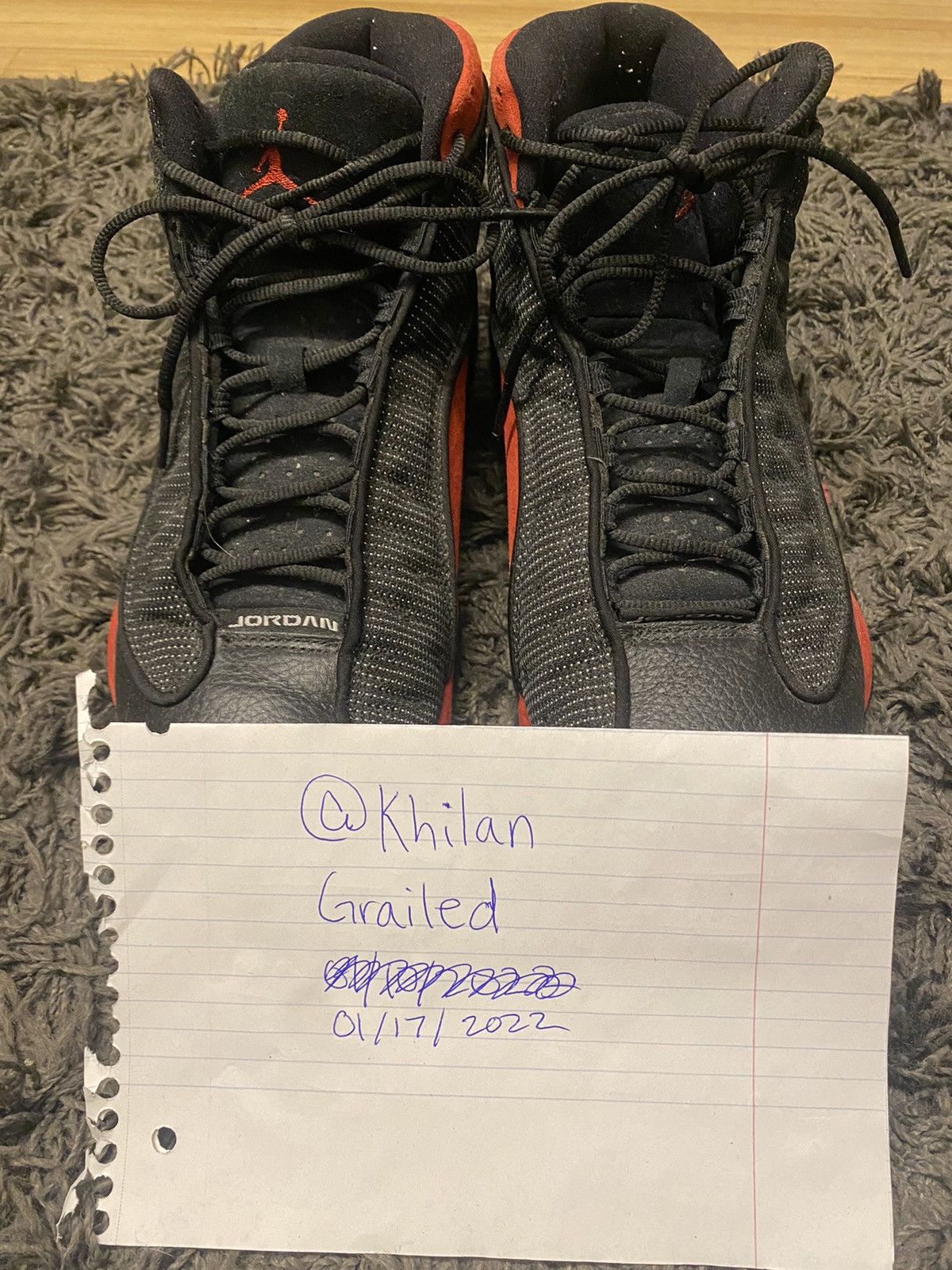 Jordan Brand × Nike Air Jordan 13 Retro 2017 Bred 2017 Size US 11 / EU 44 - 9 Thumbnail