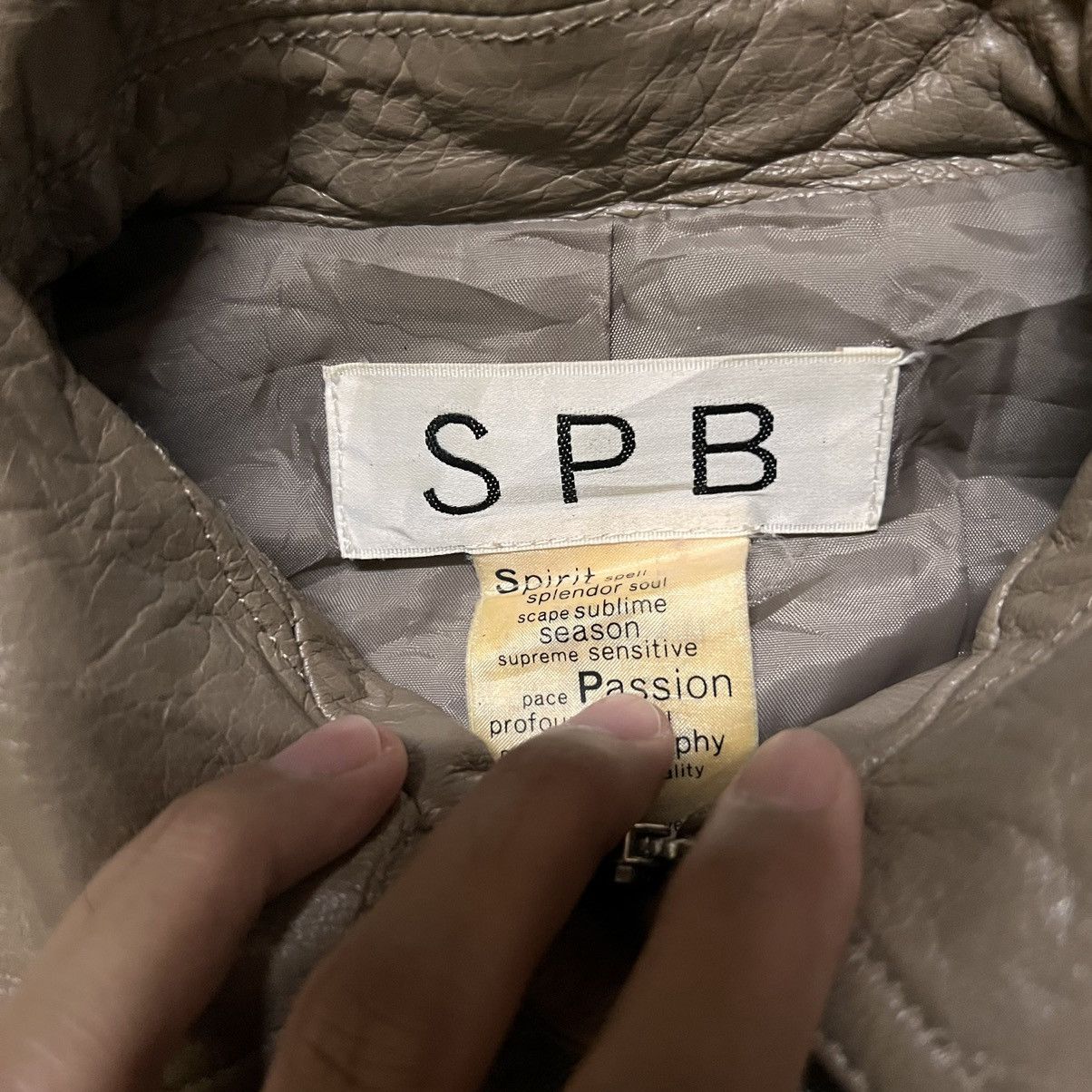 Japanese Brand Vintage SPB Leather Jacket Size US S / EU 44-46 / 1 - 2 Thumbnail
