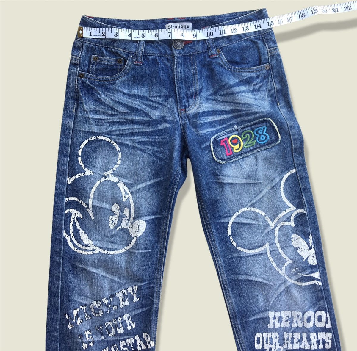 Cartoon Network × Disney × Mickey Mouse Disney Mickey Mouse Big Logo Denim Pants Size US 30 / EU 46 - 6 Thumbnail