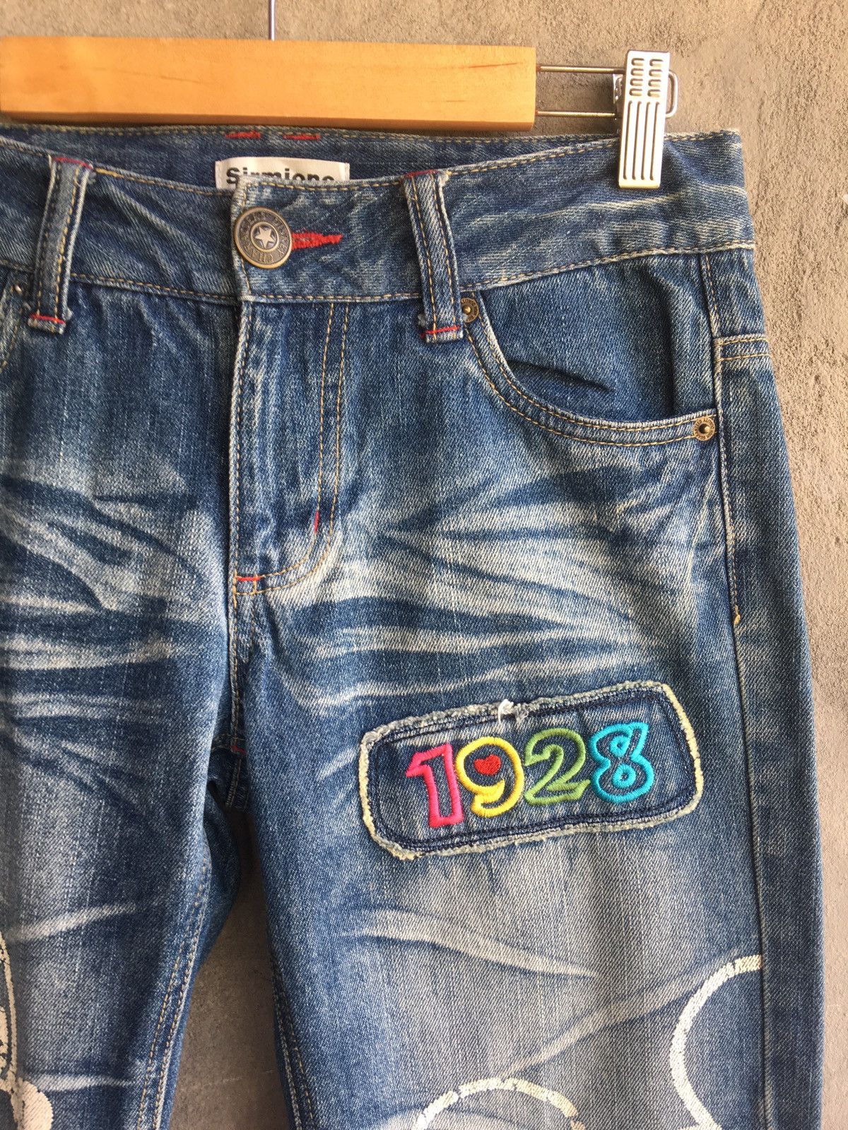 Cartoon Network × Disney × Mickey Mouse Disney Mickey Mouse Big Logo Denim Pants Size US 30 / EU 46 - 3 Thumbnail