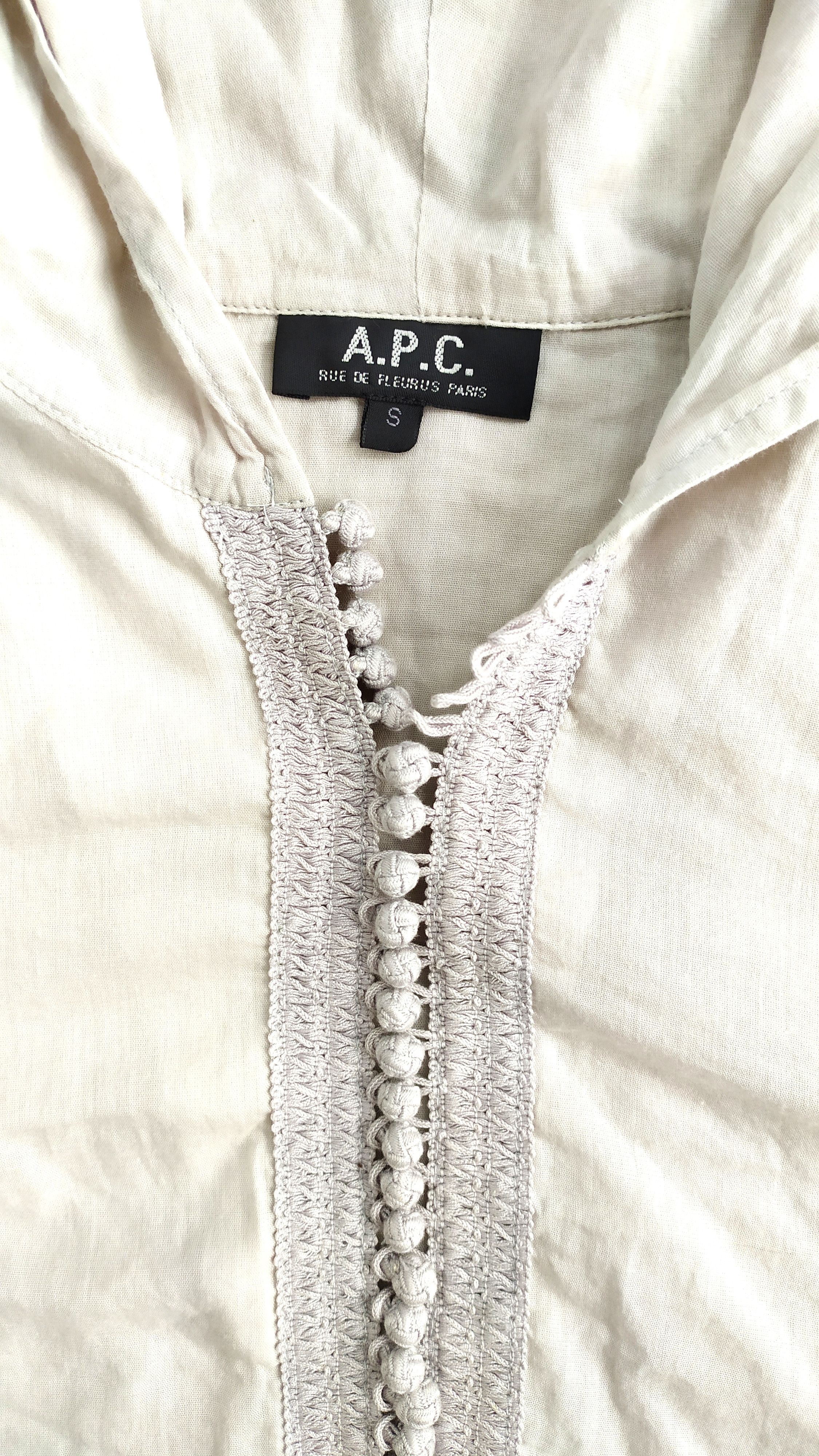 A.P.C. Vintage A.P.C shirt with hoodie size S Size US S / EU 44-46 / 1 - 6 Thumbnail