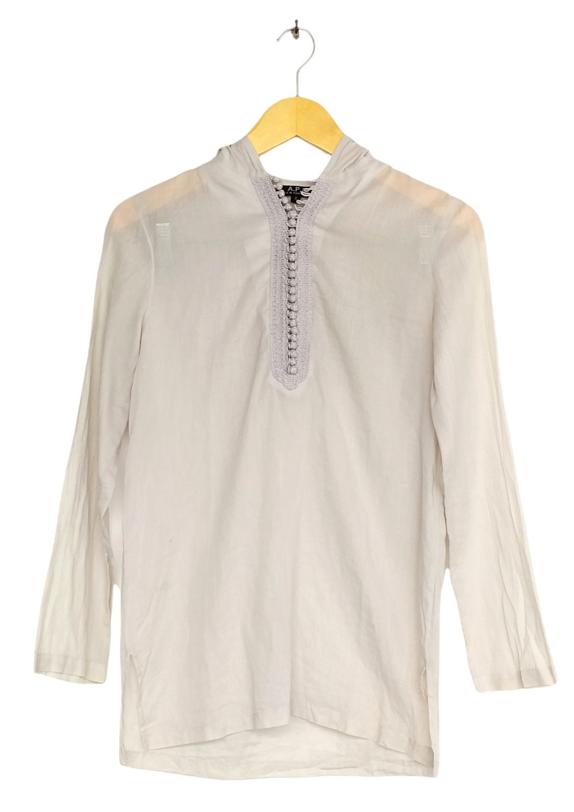 A.P.C. Vintage A.P.C shirt with hoodie size S Size US S / EU 44-46 / 1 - 1 Thumbnail