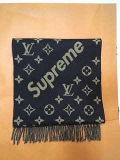 Autre Marque Louis Vuitton x Supreme Monogram Scarf Red Cotton ref