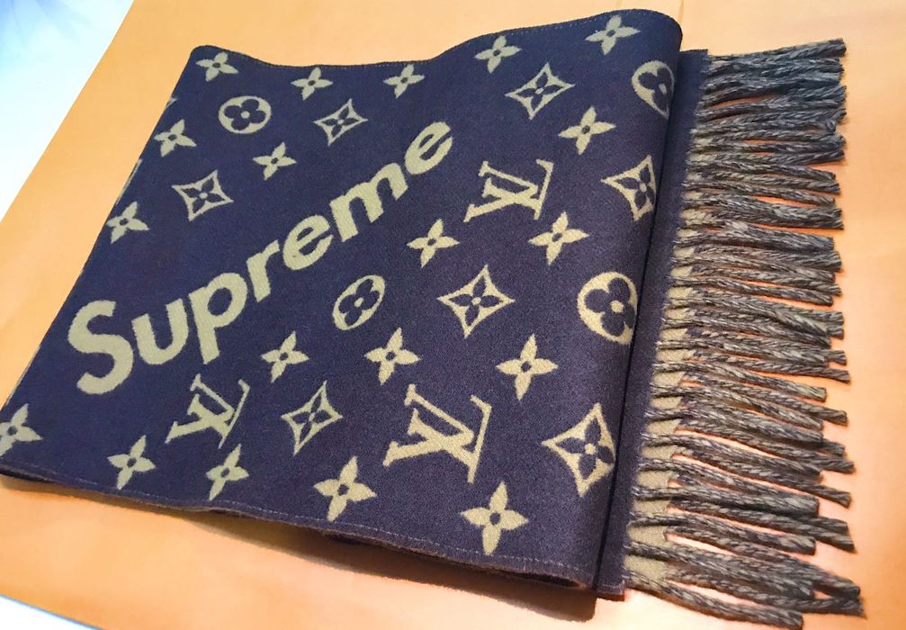 LOUIS VUITTON Supreme Monogram Supreme collaboration 17AW Scarf