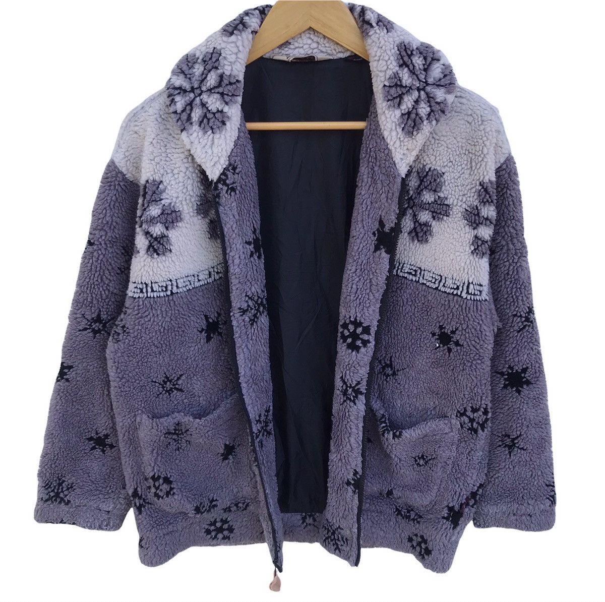 Woolrich Woolen Mills Vintage Woolrich Fleece Zipper Jacket Size US L / EU 52-54 / 3 - 4 Thumbnail
