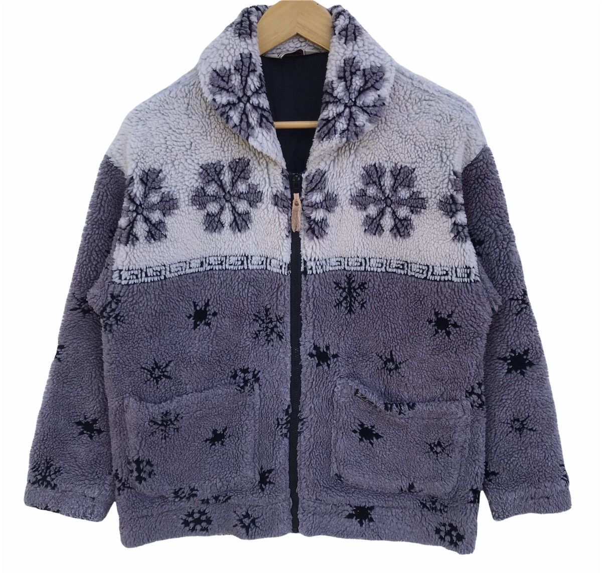 Woolrich Woolen Mills Vintage Woolrich Fleece Zipper Jacket Size US L / EU 52-54 / 3 - 1 Thumbnail
