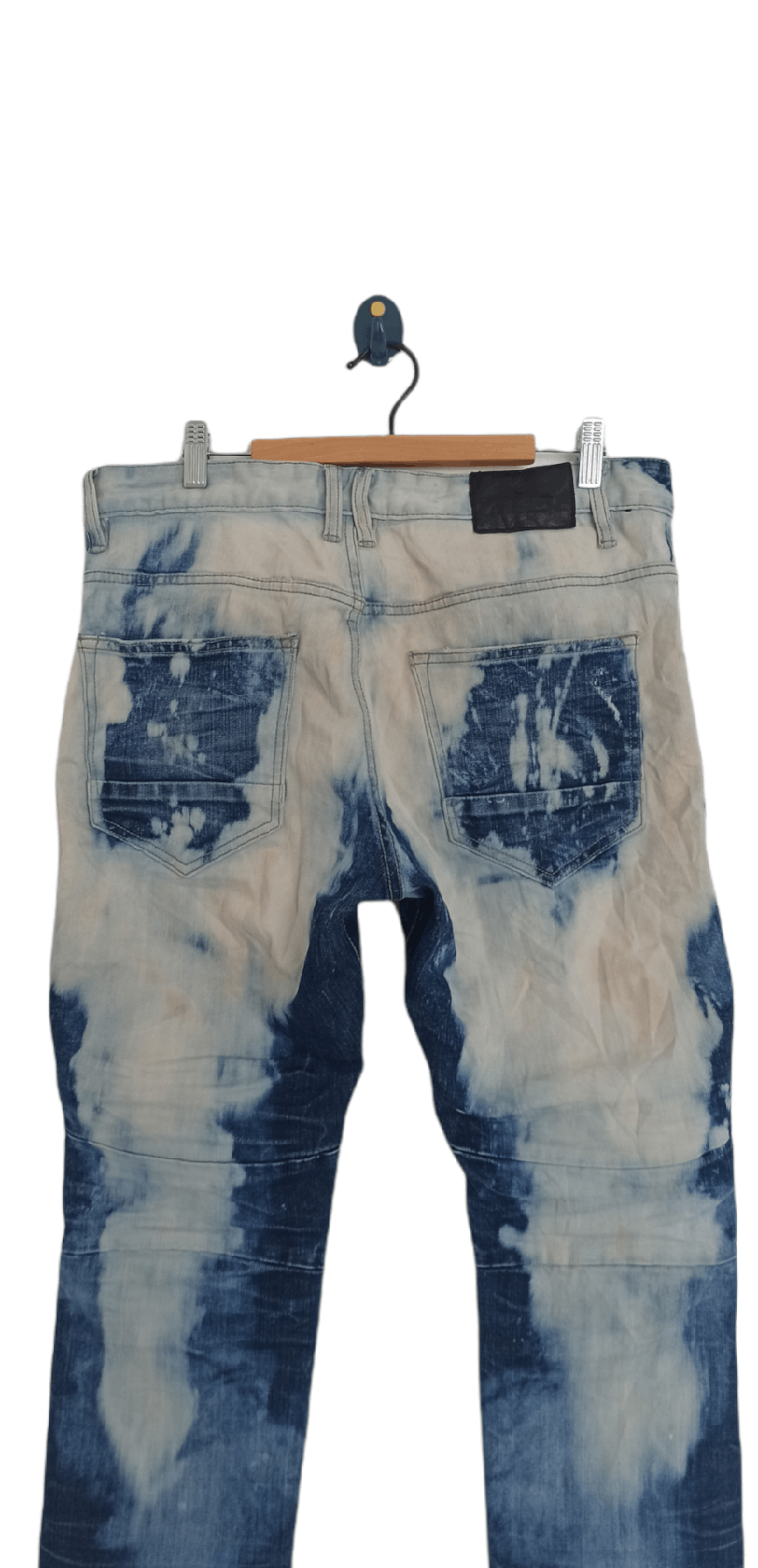 Decibel Decibel Acid Wash Biker Denim Jeans Size US 34 / EU 50 - 11 Thumbnail