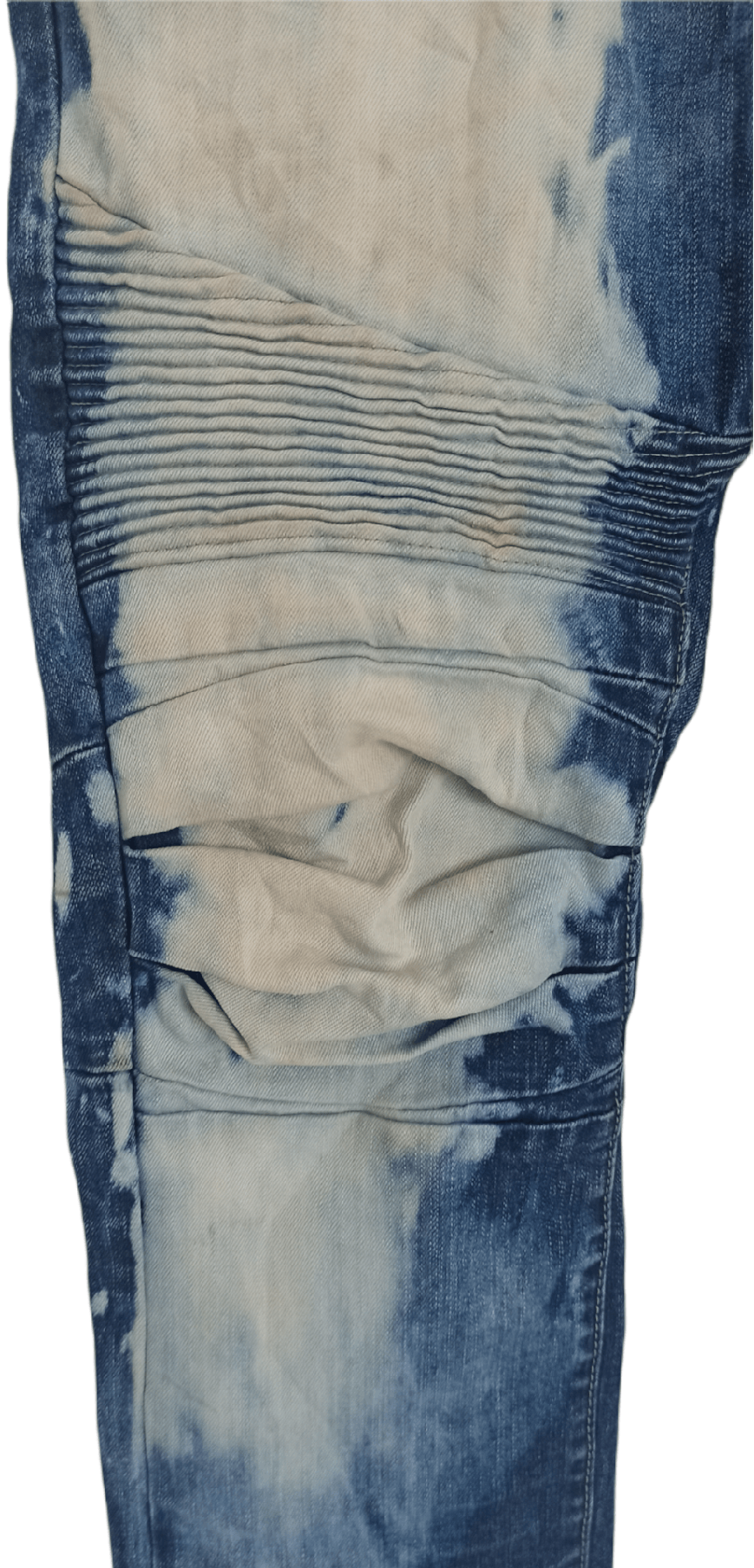 Decibel Decibel Acid Wash Biker Denim Jeans Size US 34 / EU 50 - 8 Thumbnail