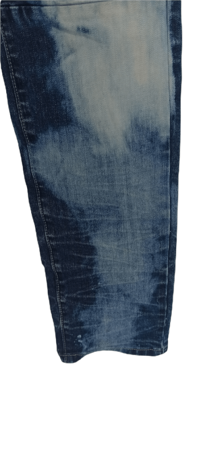 Decibel Decibel Acid Wash Biker Denim Jeans Size US 34 / EU 50 - 6 Thumbnail