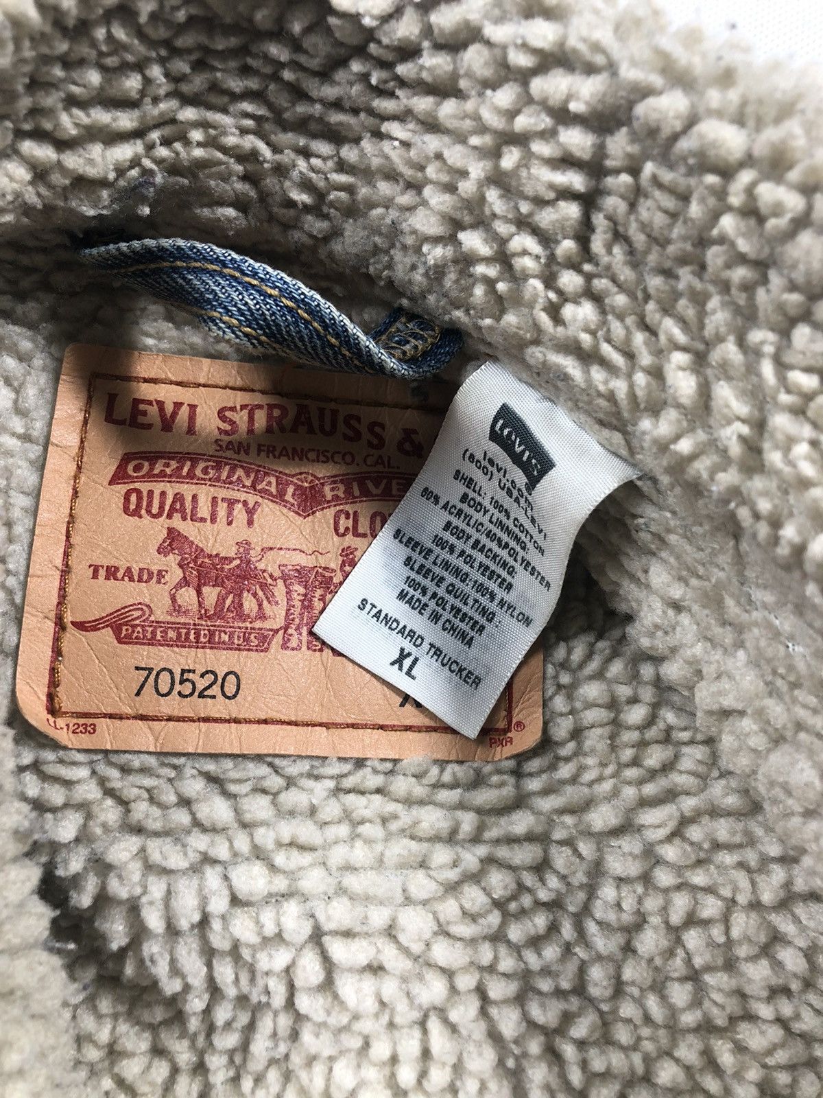 Levi's Vintage Levis denim jacket sherpa size Xl Size US XL / EU 56 / 4 - 4 Thumbnail