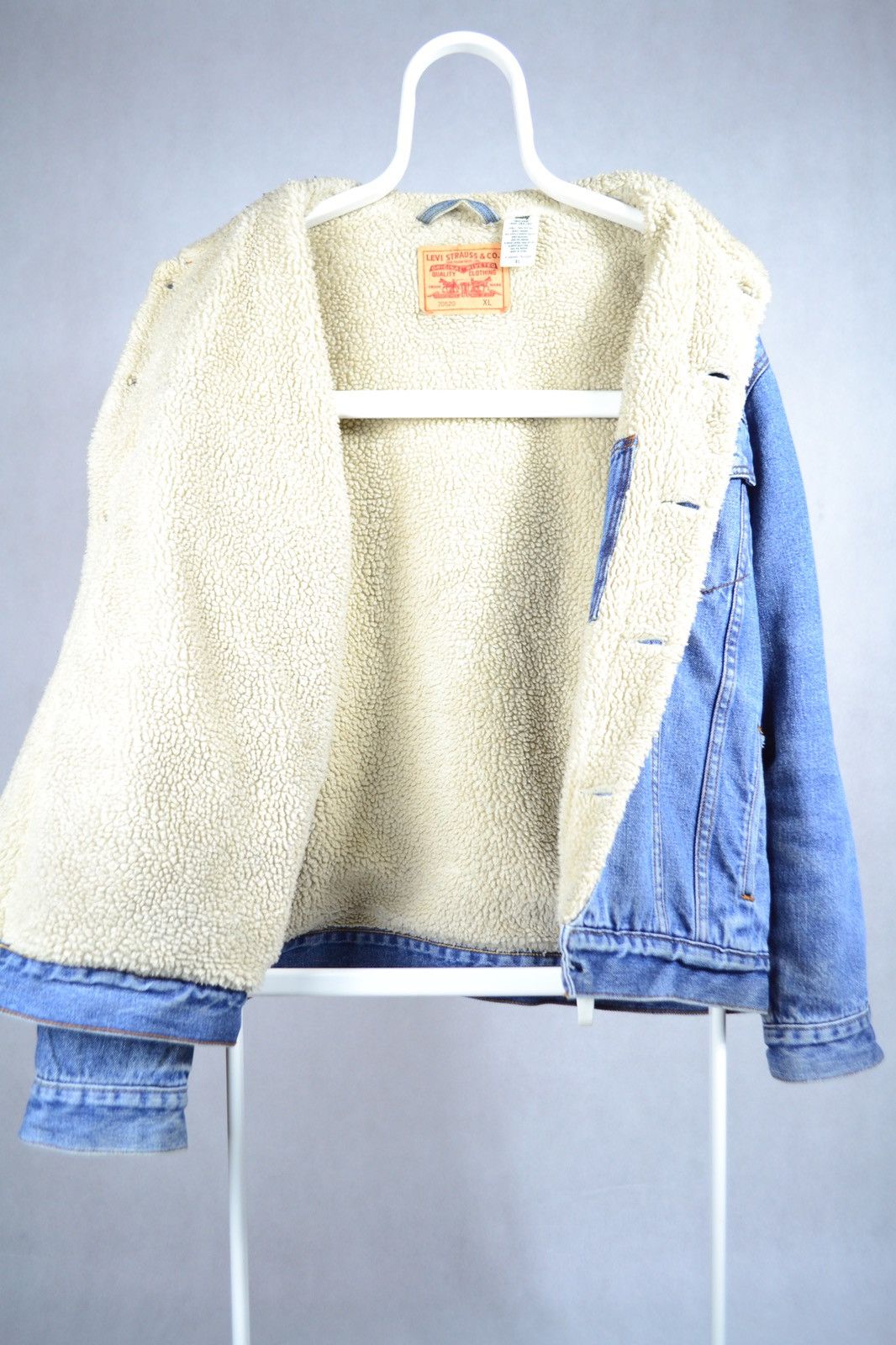 Levi's Vintage Levis denim jacket sherpa size Xl Size US XL / EU 56 / 4 - 2 Thumbnail