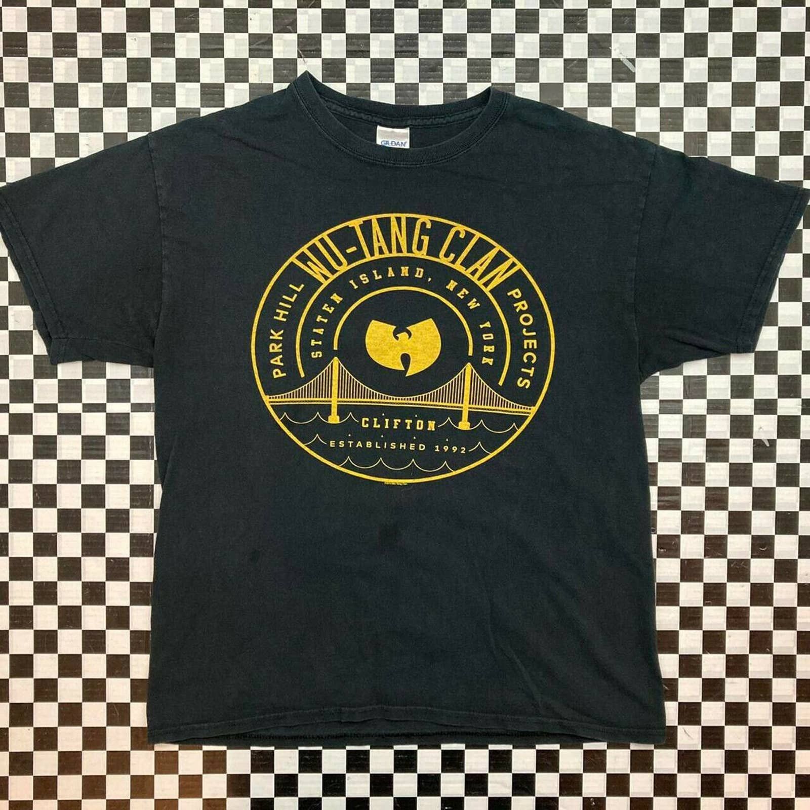 Gildan Y2K Gildan Wu-Tang Clan Staten Island New York T Shirt | Grailed