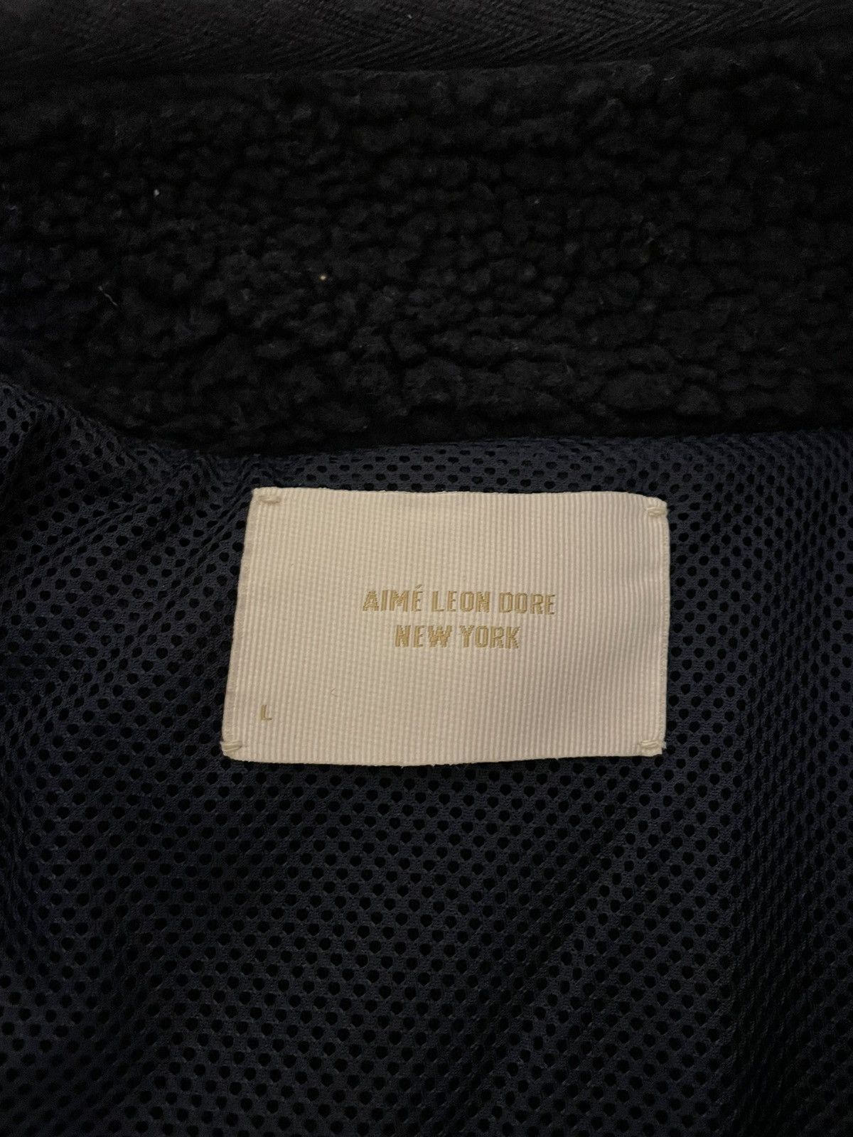 Aime Leon Dore Unisphere Fleece Jacket Navy (FW21) Size US L / EU 52-54 / 3 - 4 Thumbnail
