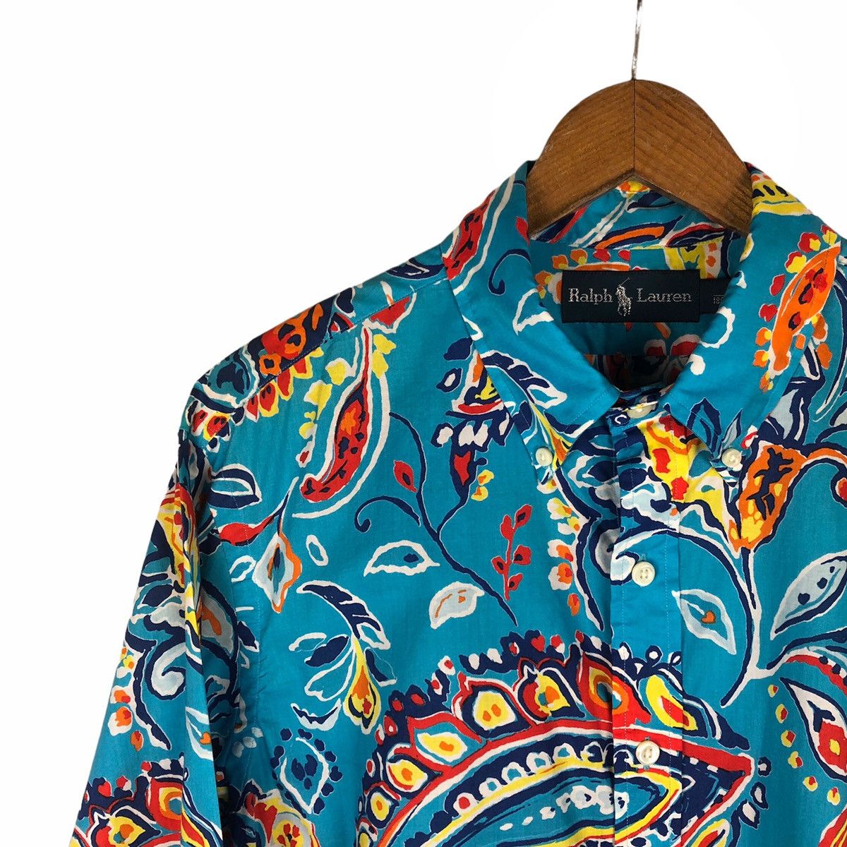 Polo Ralph Lauren Polo by Ralph Lauren Art Paisley Design Button Up Shirt Size US L / EU 52-54 / 3 - 4 Thumbnail