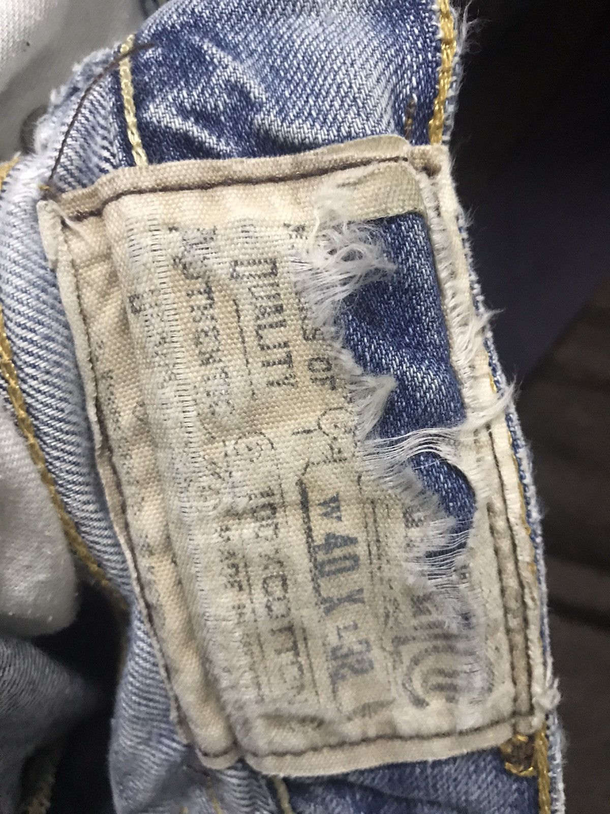 Polo Ralph Lauren × Vintage Vtg polo ralph lauren distressed denim pant patchwork jeans Size US 42 / EU 58 - 8 Thumbnail