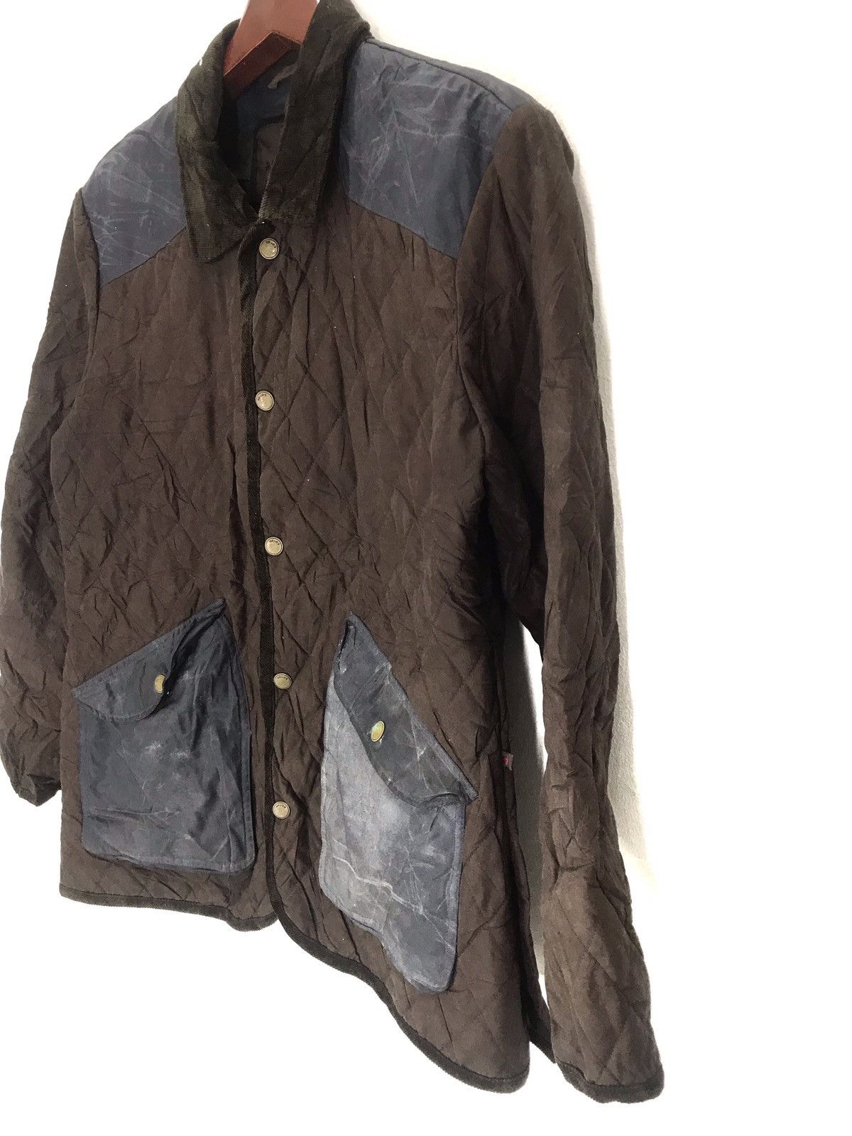 Designer × Japanese Brand × NN07 Nn 07 quilted hybrid patchwork style corduroy fur workwear Size US XL / EU 56 / 4 - 2 Thumbnail