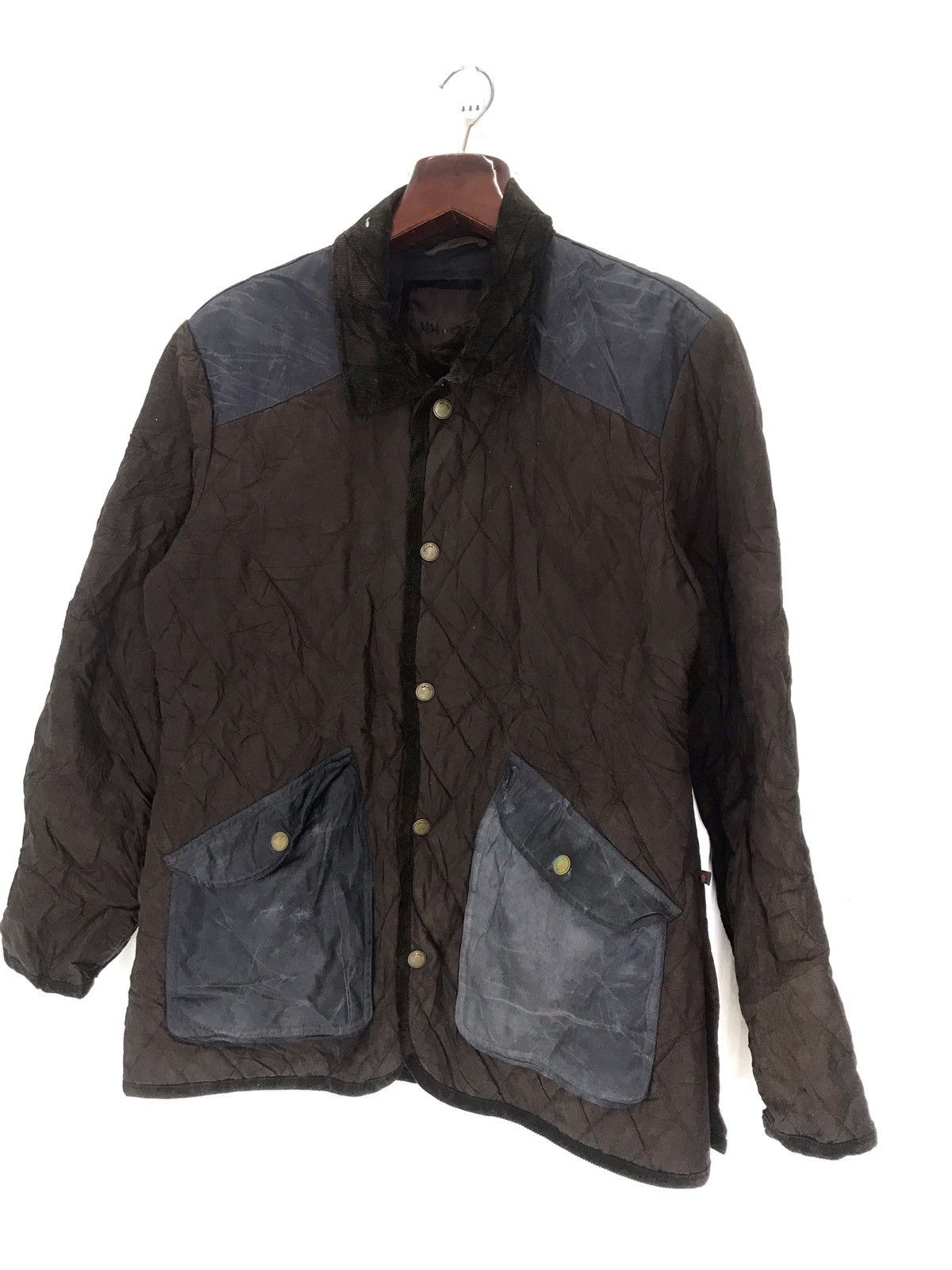 Designer × Japanese Brand × NN07 Nn 07 quilted hybrid patchwork style corduroy fur workwear Size US XL / EU 56 / 4 - 1 Thumbnail