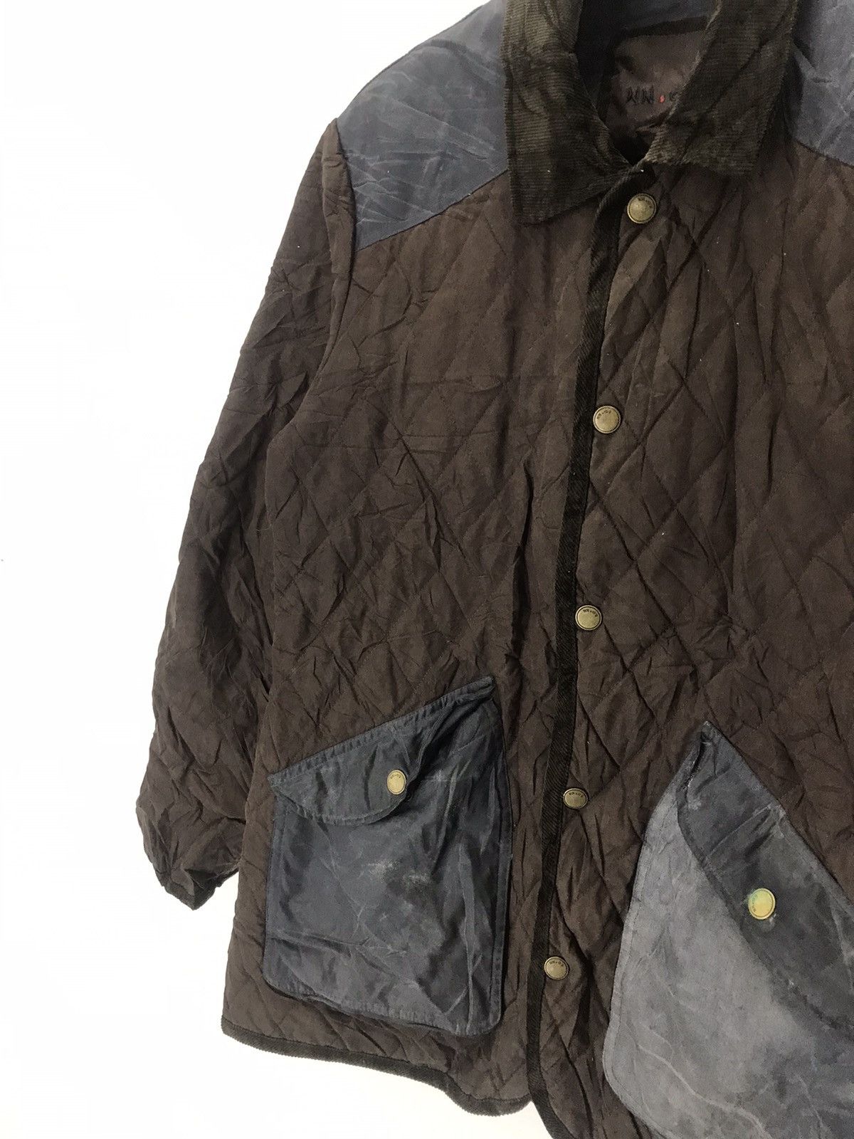 Designer × Japanese Brand × NN07 Nn 07 quilted hybrid patchwork style corduroy fur workwear Size US XL / EU 56 / 4 - 4 Thumbnail