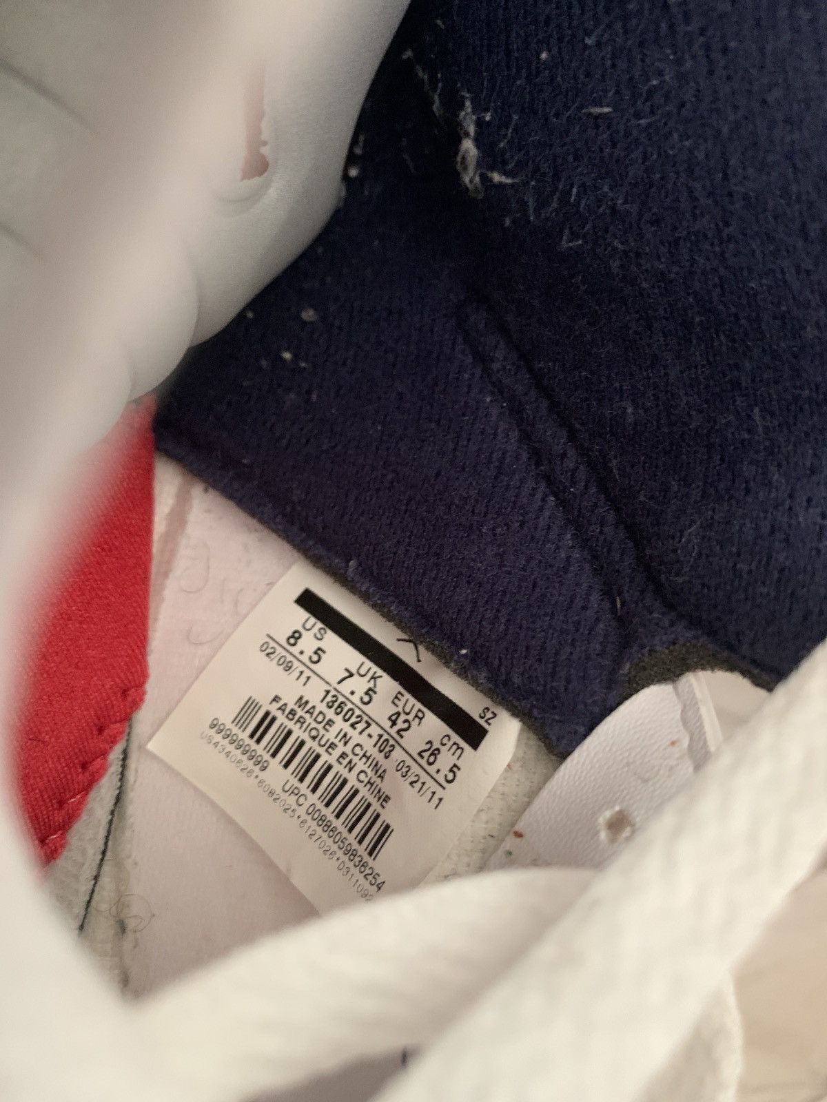 Jordan Brand Air Jordan 5 Retro Olympic 2011 Size US 8.5 / EU 41-42 - 10 Thumbnail
