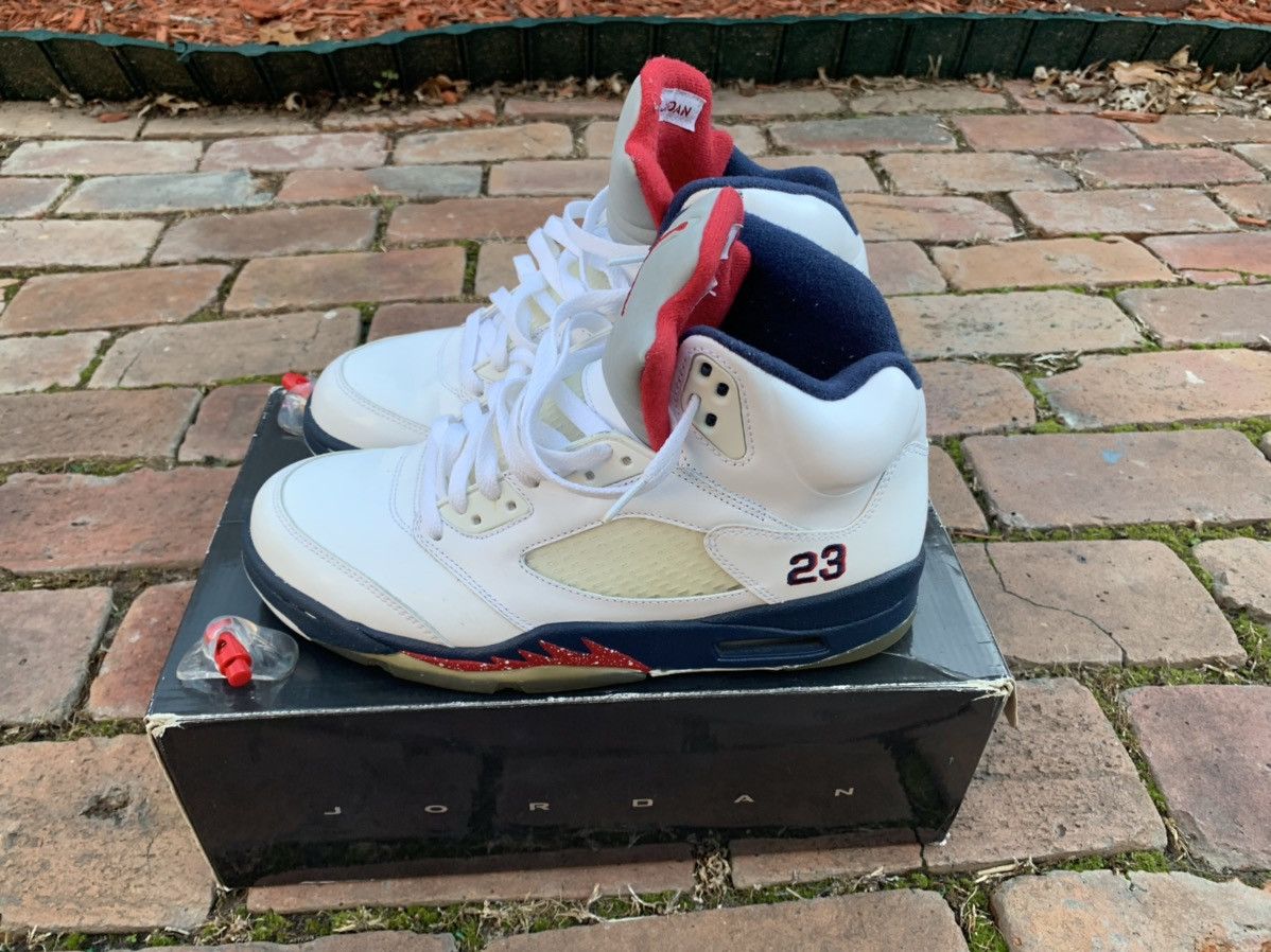 Jordan Brand Air Jordan 5 Retro Olympic 2011 Size US 8.5 / EU 41-42 - 3 Thumbnail