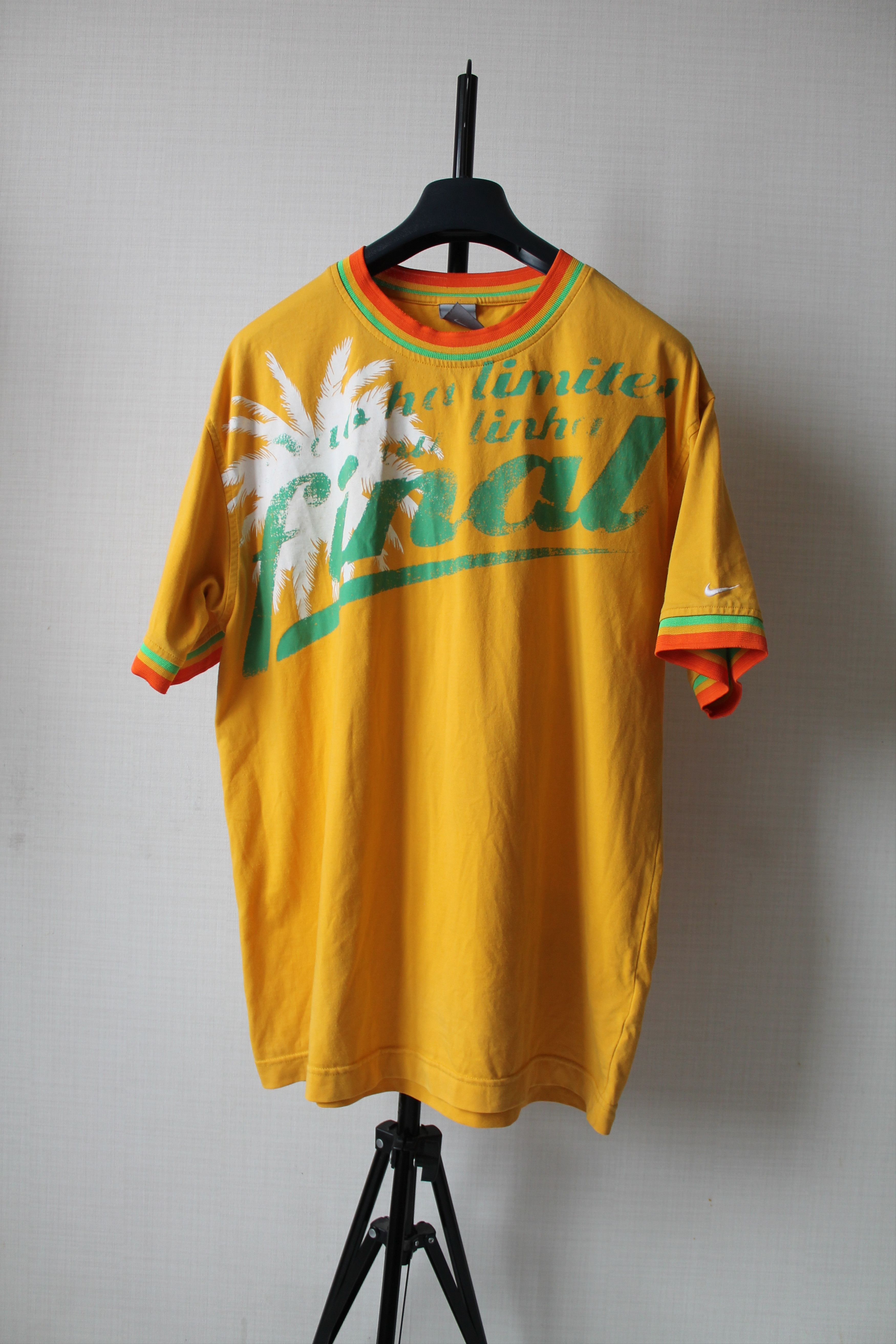 Nike NIKE Final Yellow Vintage t shirt Cotton Size US XXL / EU 58 / 5 - 1 Thumbnail