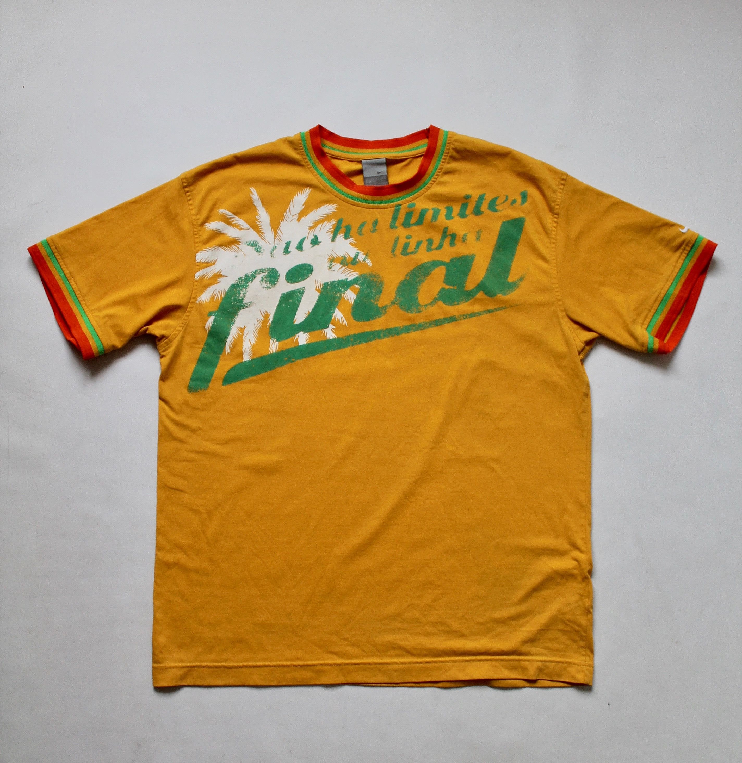 Nike NIKE Final Yellow Vintage t shirt Cotton Size US XXL / EU 58 / 5 - 6 Thumbnail