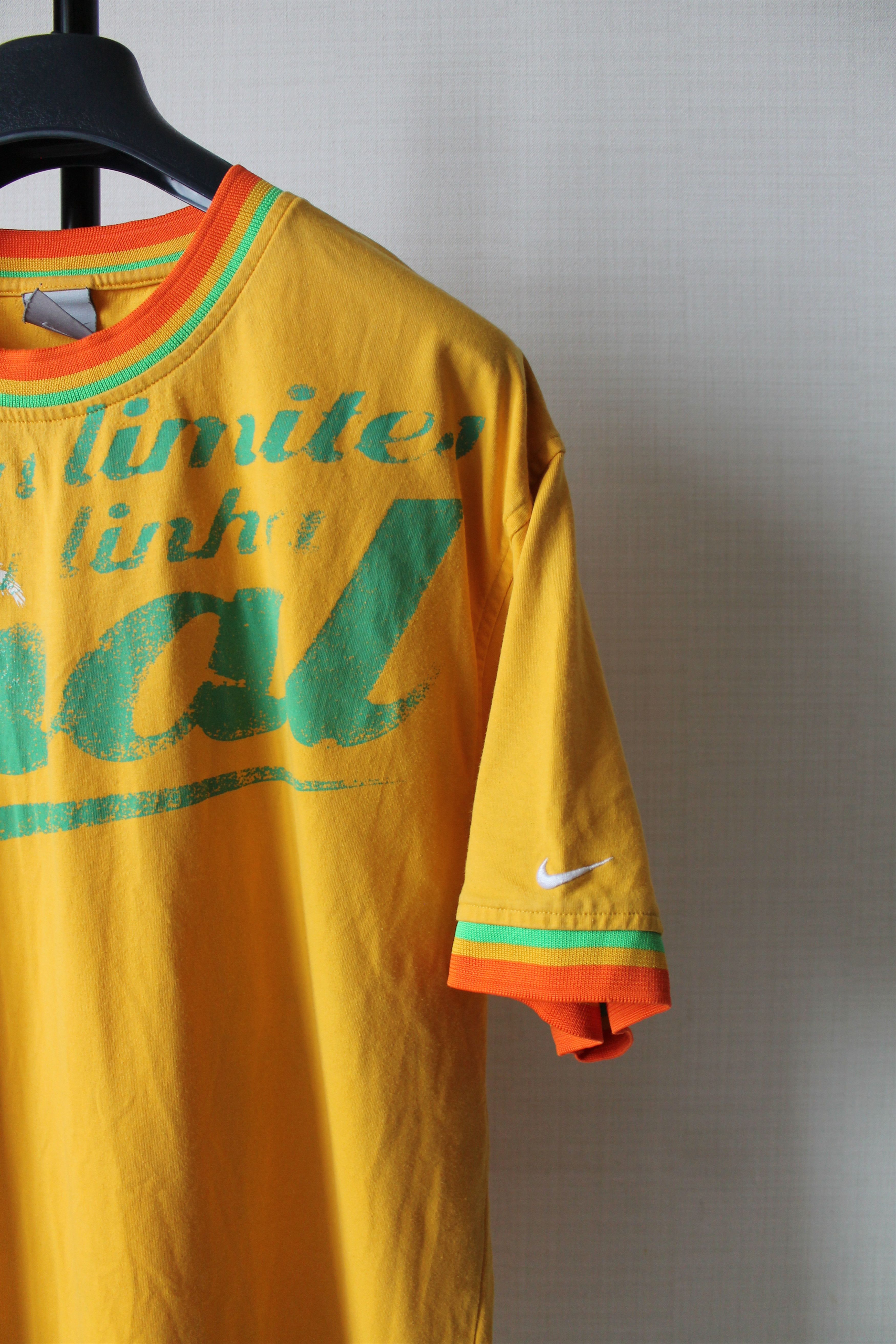 Nike NIKE Final Yellow Vintage t shirt Cotton Size US XXL / EU 58 / 5 - 2 Thumbnail