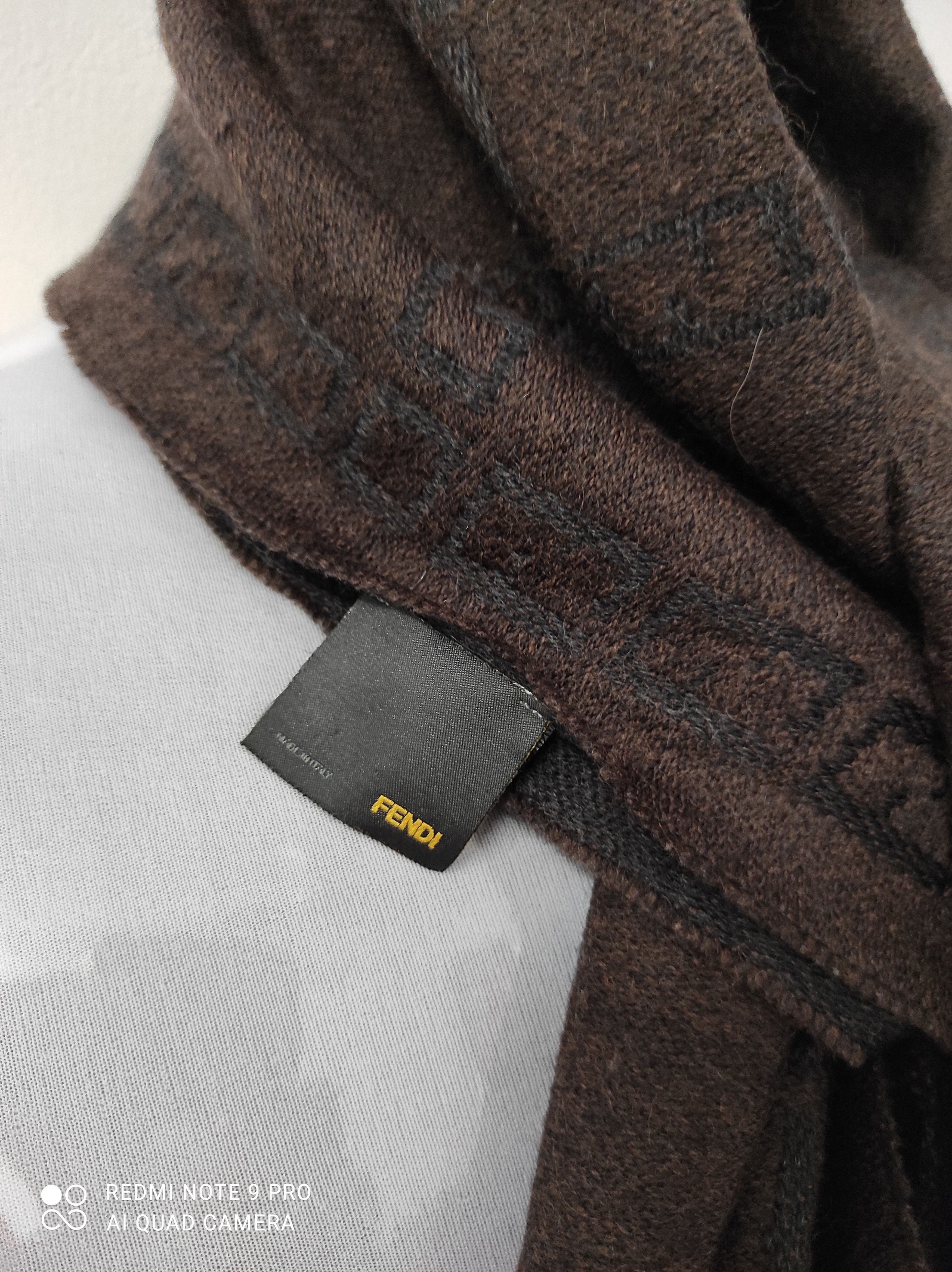 Fendi Vintage Fendi Monogram Wool Muffler Size ONE SIZE - 6 Thumbnail