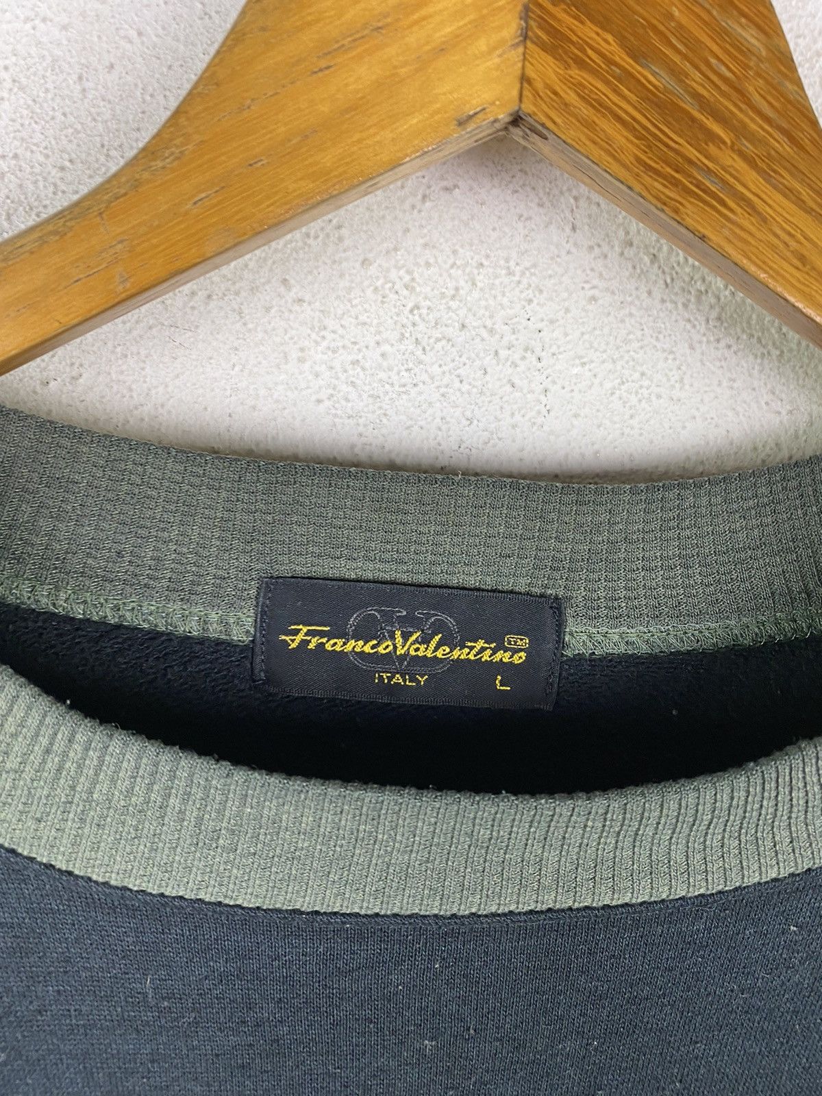 Vintage 🔥SALE🔥FRANCO VALENTINO ITALY SWEATSHIRT EMBROIDERY LOGOS Size US L / EU 52-54 / 3 - 6 Thumbnail