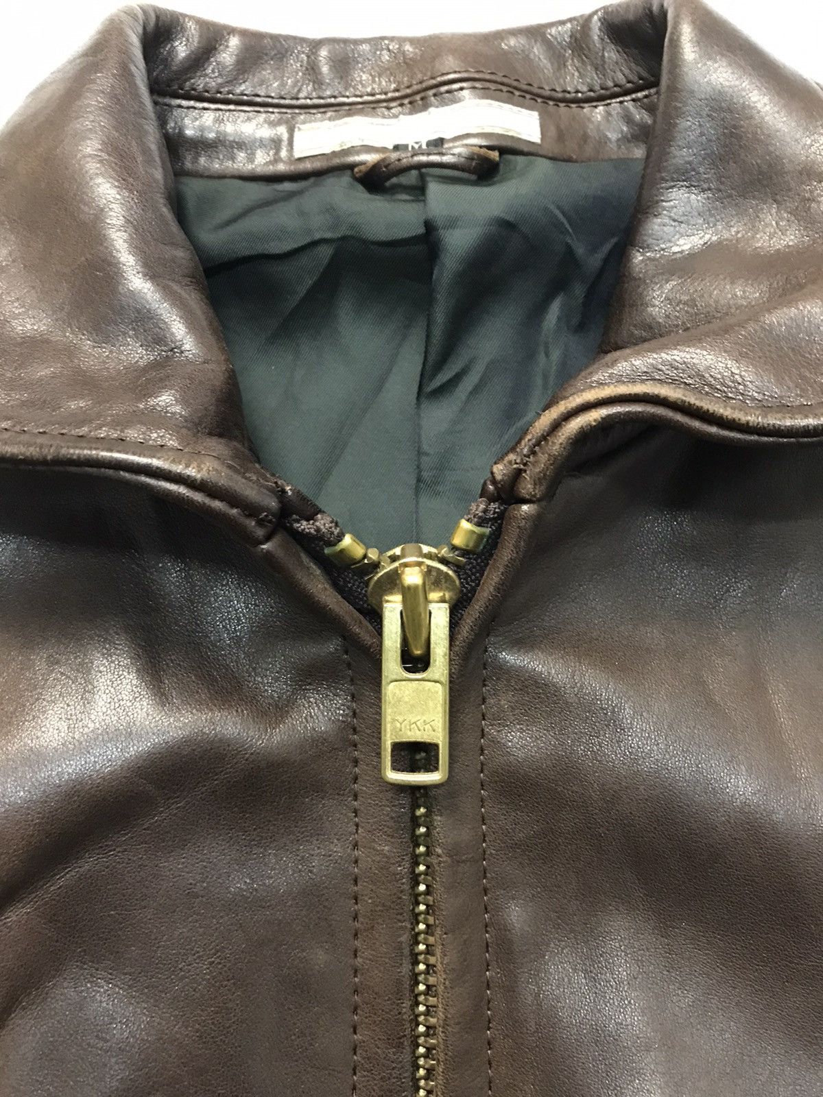 Japanese Brand × Vintage JAPANESE BRAND CELT&COBRA LEATHER DARK BROWN JACKET Size US S / EU 44-46 / 1 - 7 Thumbnail