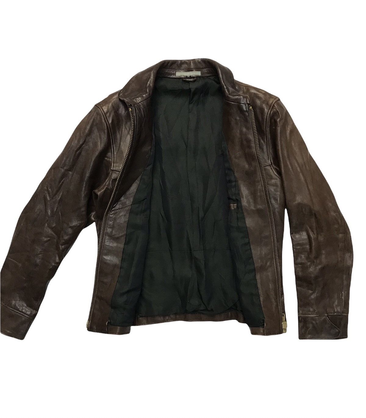 Japanese Brand × Vintage JAPANESE BRAND CELT&COBRA LEATHER DARK BROWN JACKET Size US S / EU 44-46 / 1 - 3 Thumbnail
