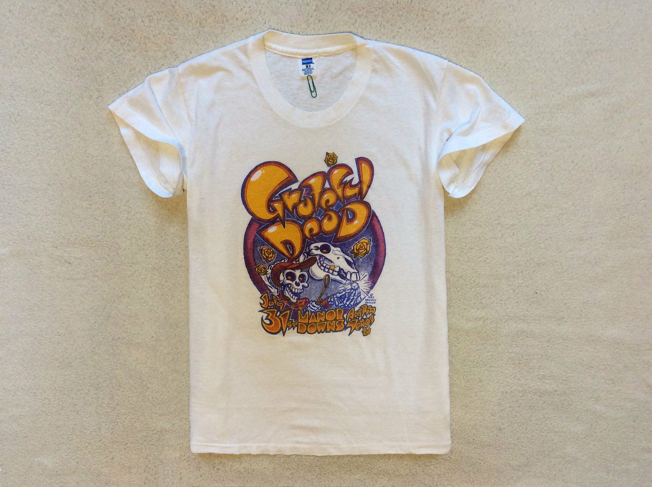Band Tees × Grateful Dead × Vintage Grateful Dead Manor Downs 1982 rare vintageT-Shirt Size US S / EU 44-46 / 1 - 1 Thumbnail