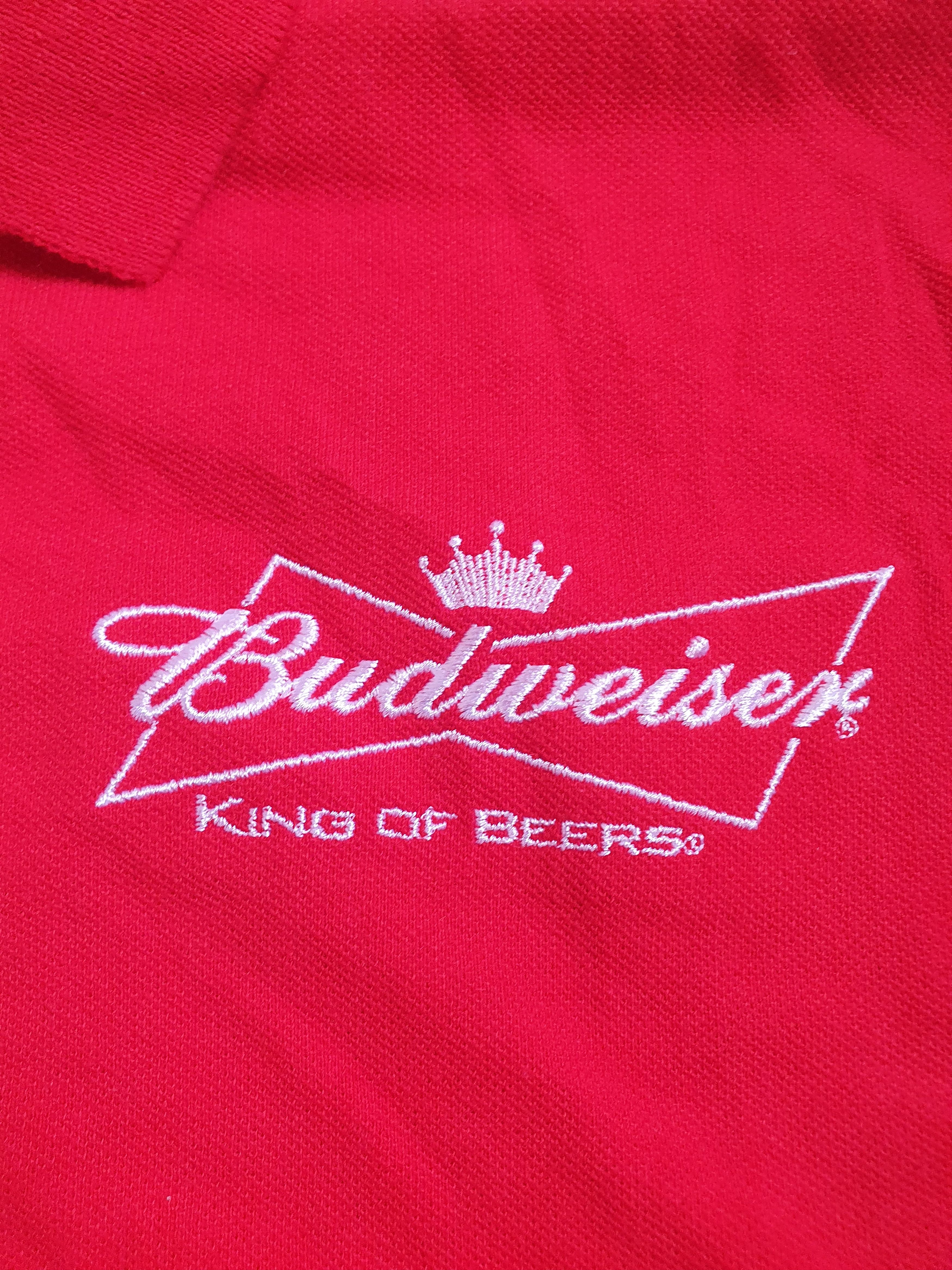 Budweiser × Vintage Budweiser King of Beers Vtg polo/golf tee,sz XL Size US XL / EU 56 / 4 - 5 Thumbnail