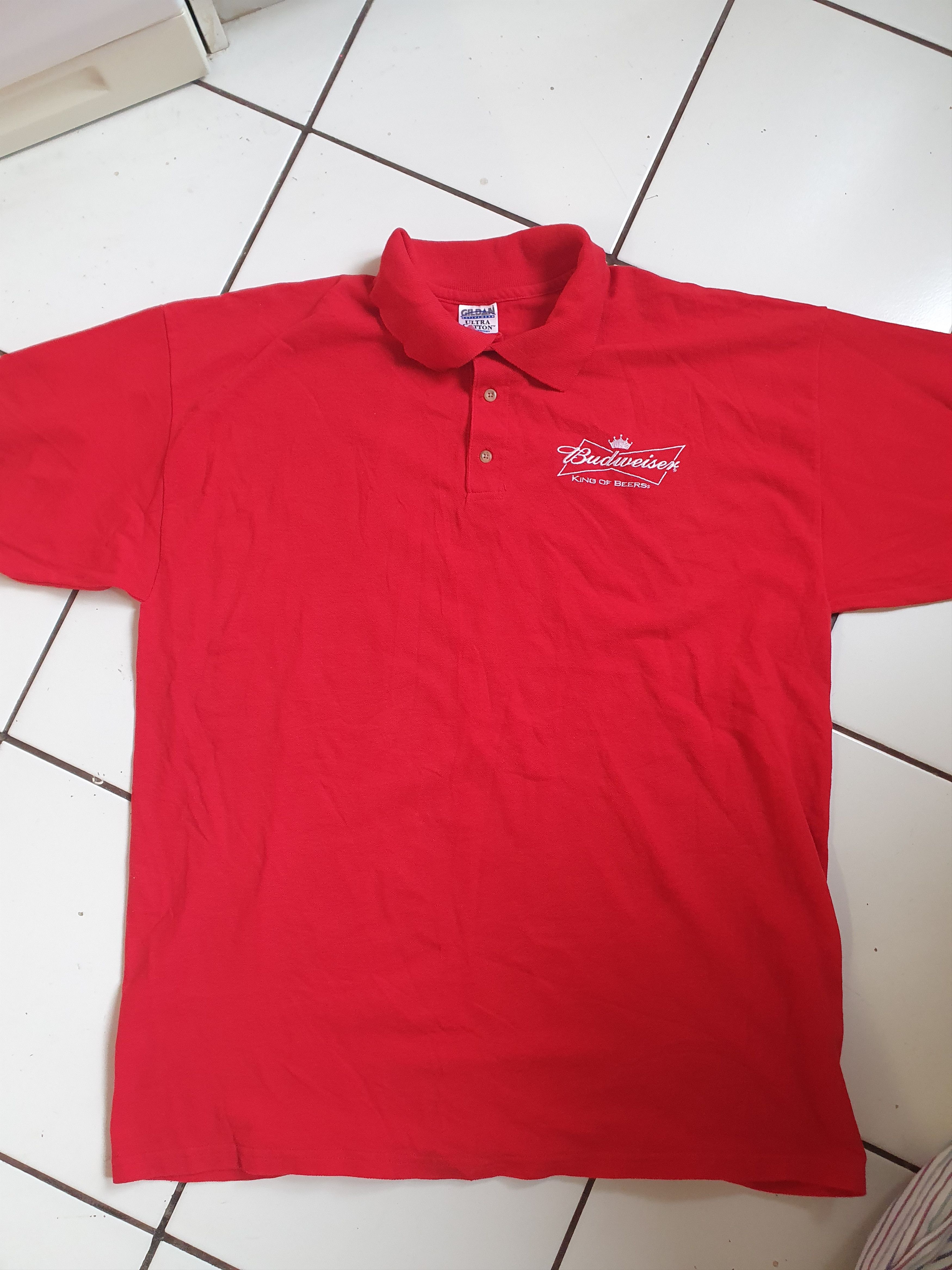 Budweiser × Vintage Budweiser King of Beers Vtg polo/golf tee,sz XL Size US XL / EU 56 / 4 - 2 Thumbnail