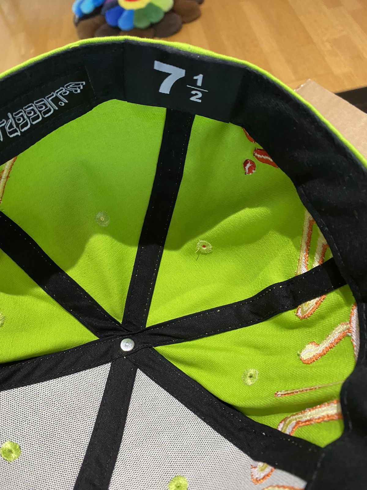 Aris Tatalovich murd333r.fm lime fitted hat Size ONE SIZE - 5 Thumbnail