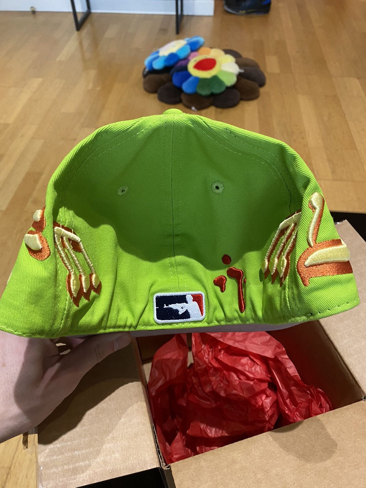 Aris Tatalovich murd333r.fm lime fitted hat Size ONE SIZE - 4 Thumbnail