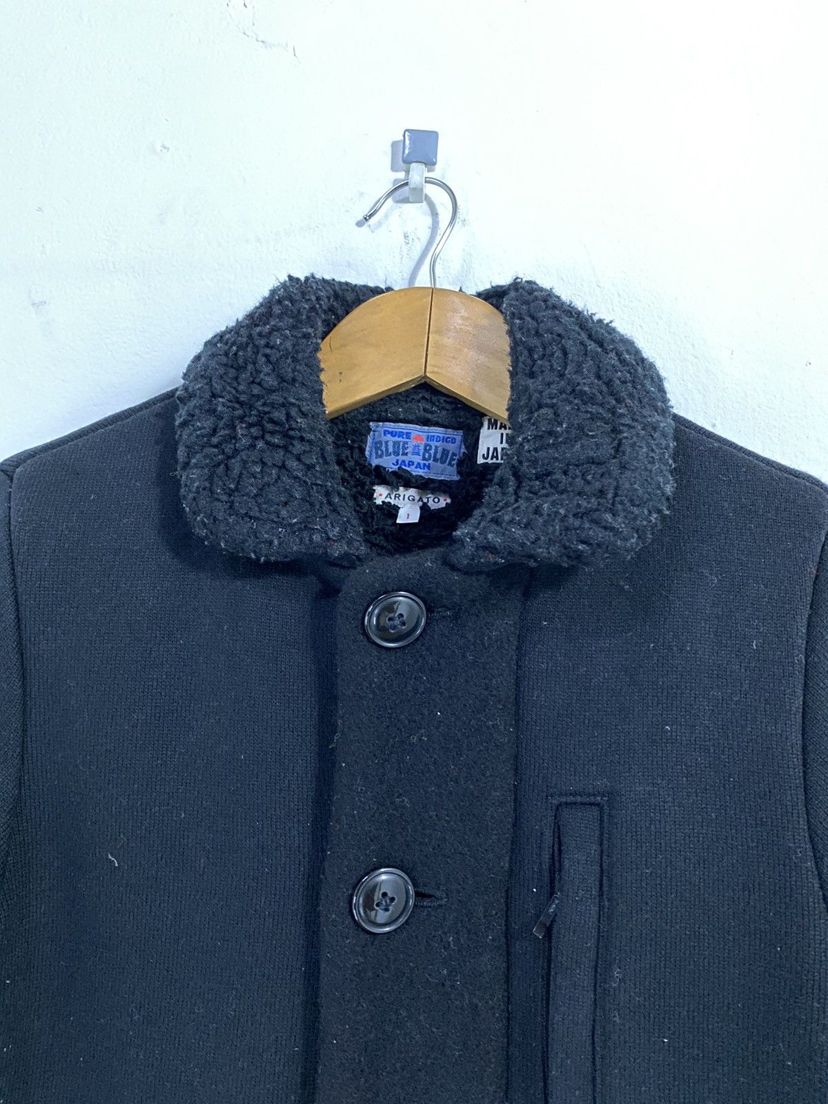 Blue Blue Japan Blue Blue Japan Pure Indigo Arigato Fleece Jacket Design Size US S / EU 44-46 / 1 - 5 Thumbnail